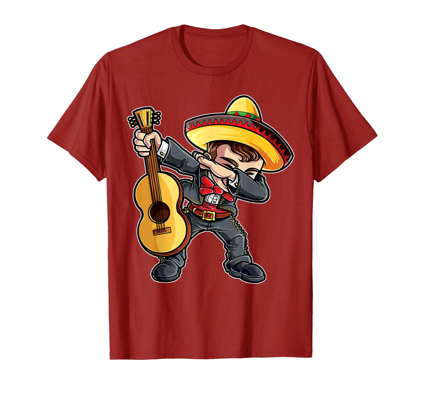 Dabbing Mariachi Cinco de Mayo Boys Girls Men Mexican Funny T-Shirt