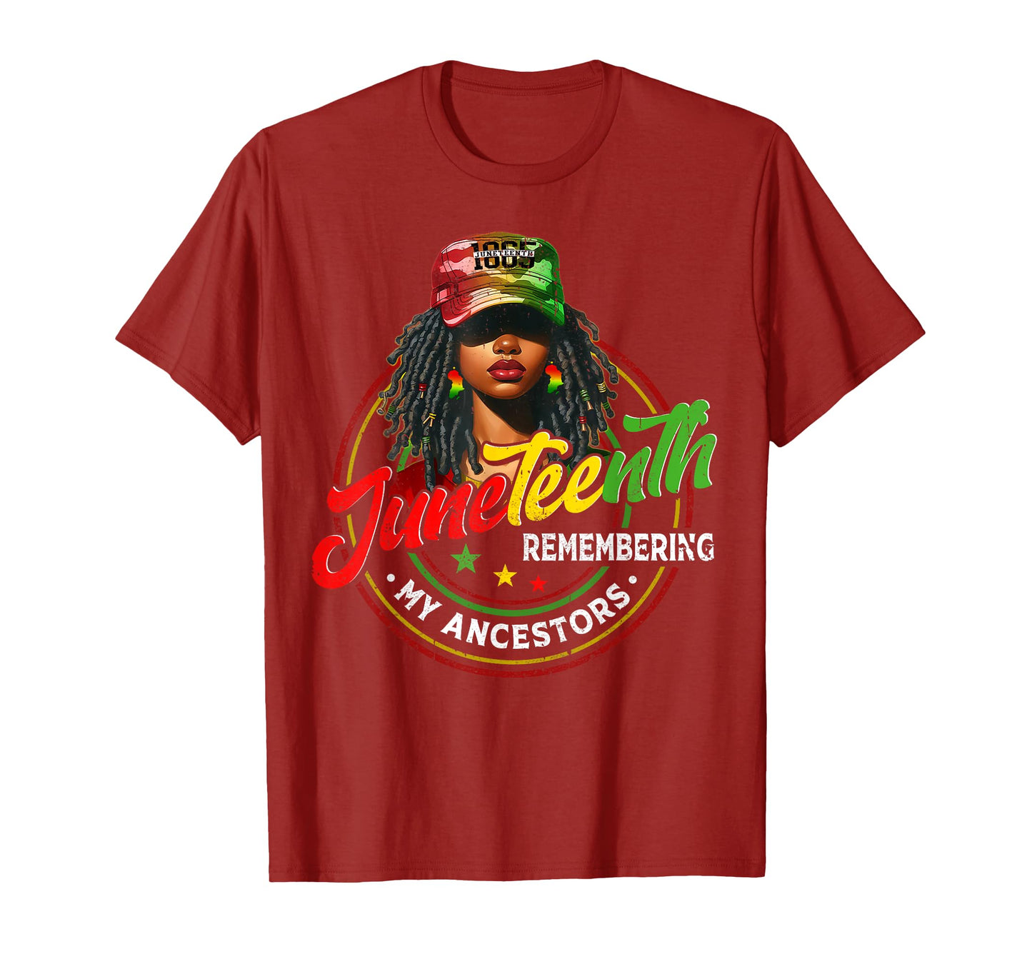 Black Women Juneteenth Tshirt Remembering My Ancestors 1865 T-Shirt