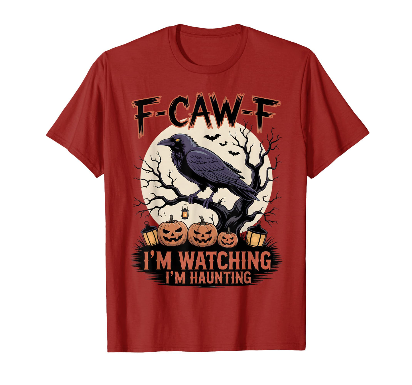 Black Crow, F-Caw-F Funny Black Bird Moon Bird Lover f-caw-f T-Shirt