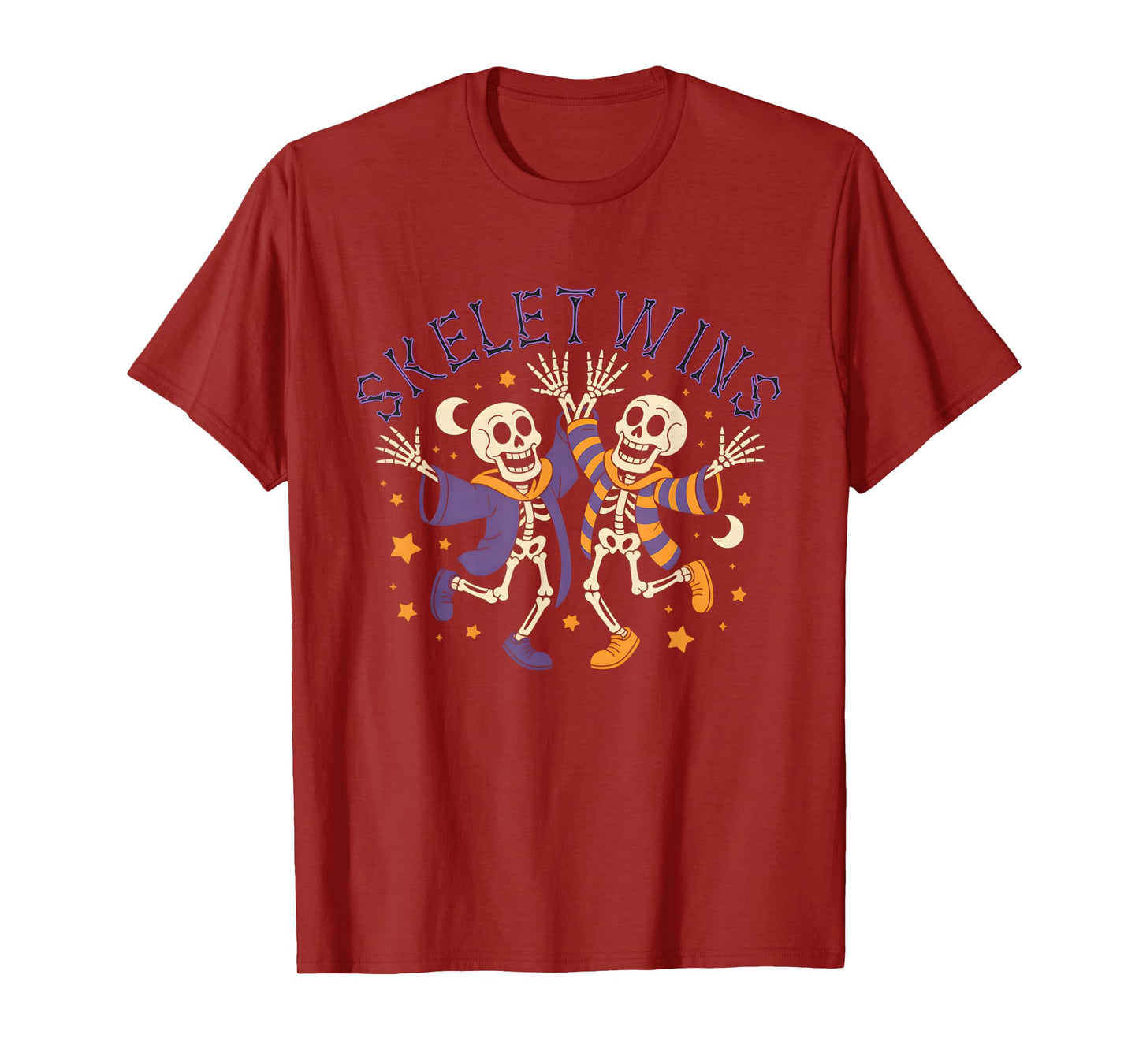 Twins Halloween Matching Skeletwins Funny Dancing Skeletons T-Shirt