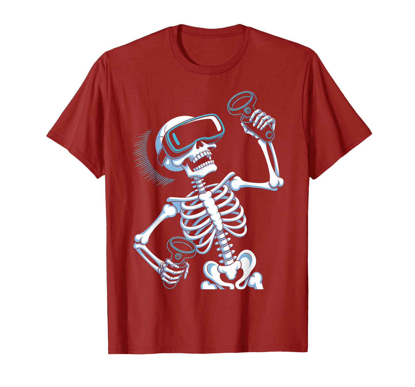 Halloween Skeleton VR Headset Costume T-Shirt