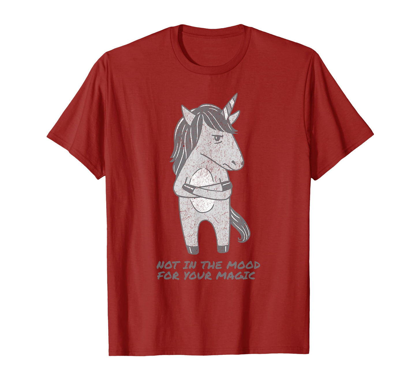 Not in the moon Magic Emo Unicorn Cute Horse Funny Sarcastic T-Shirt