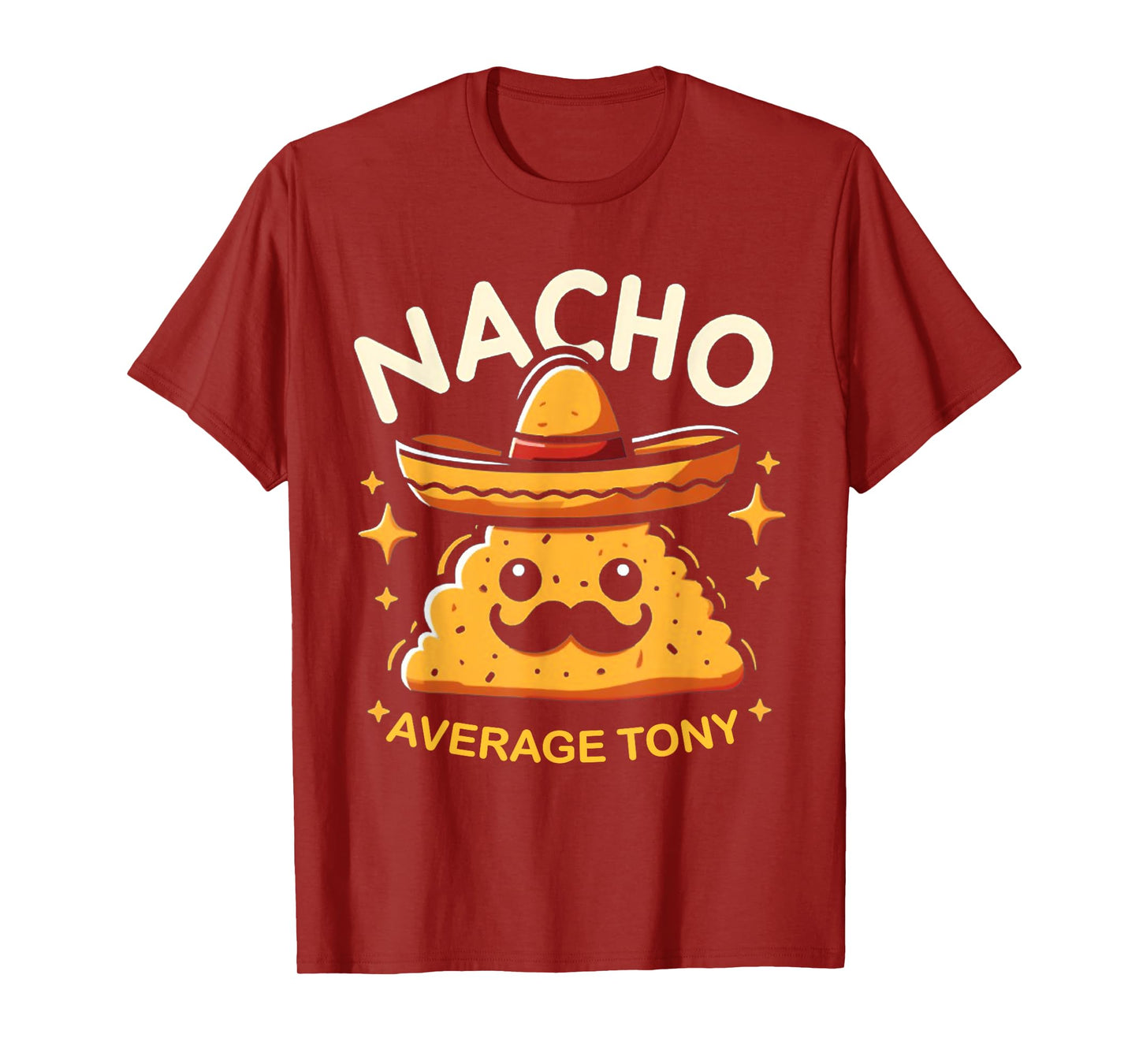 Nacho Average Tony Personalized Name Funny Mexican Taco T-Shirt