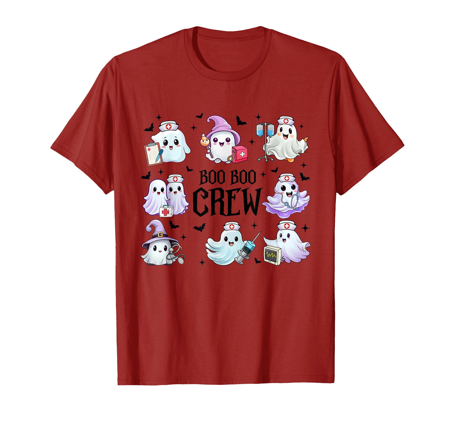 Boo Boo Crew Nurse Nursing Halloween Costumes Men Women T-Shirt