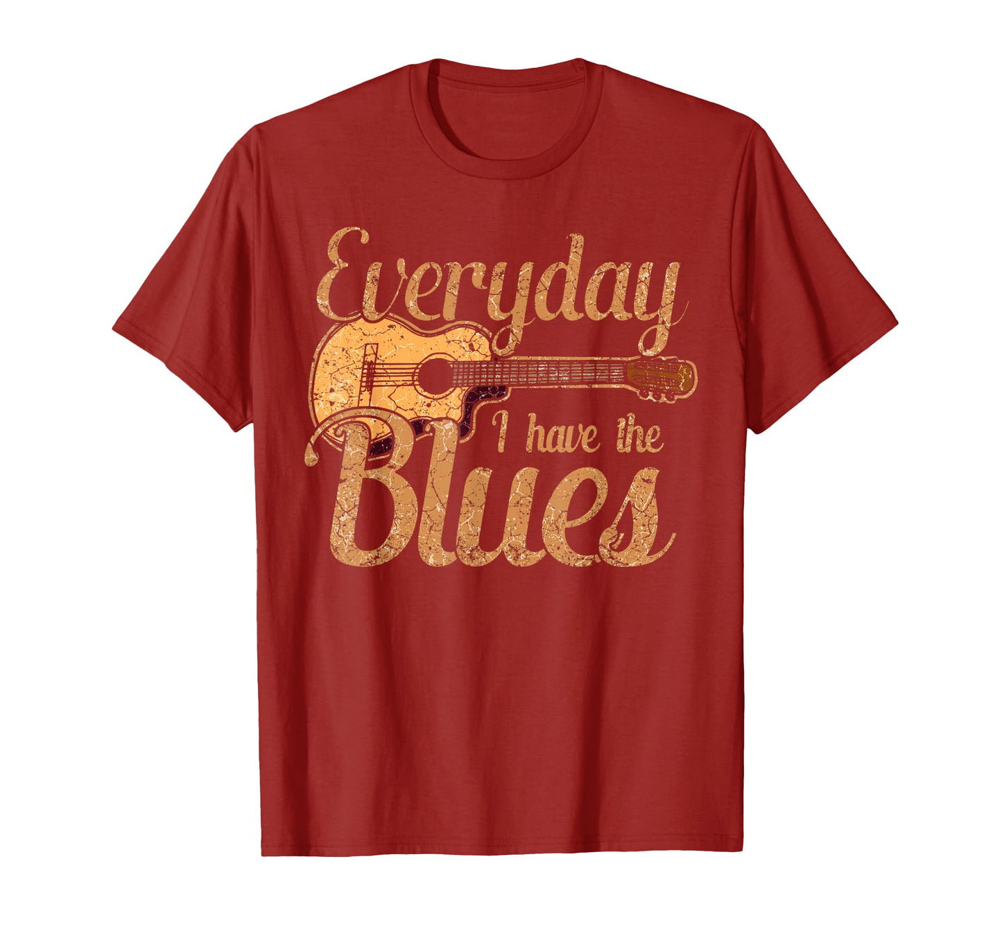 Blues Music Band Lover Vintage Guitar Teacher Funny Blues T-Shirt