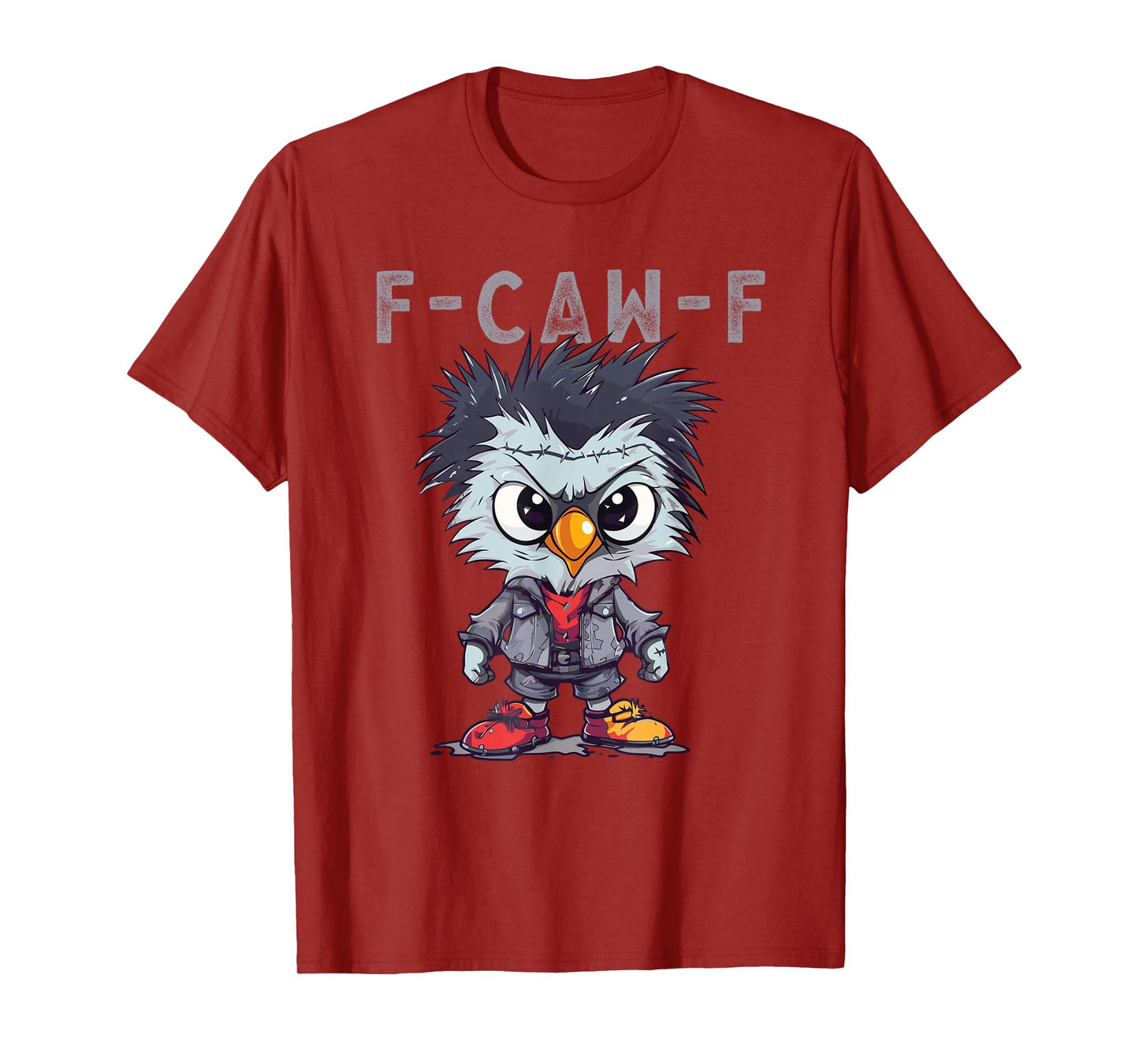 F-Caw-F Funny Chicken FCAWF Humour Quote Baby Rooster Meme T-Shirt