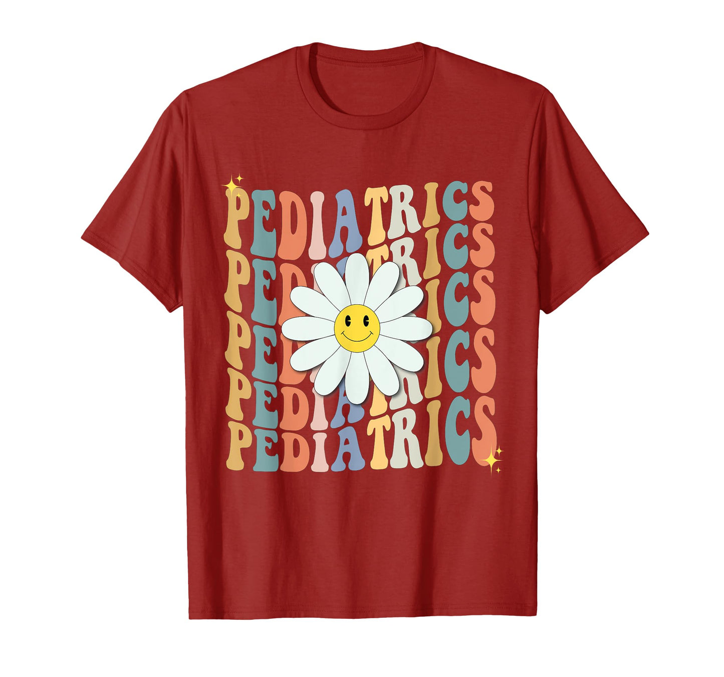 Pediatrics Nurse Squad Pediatrician Team Peds Crew Flowers T-Shirt