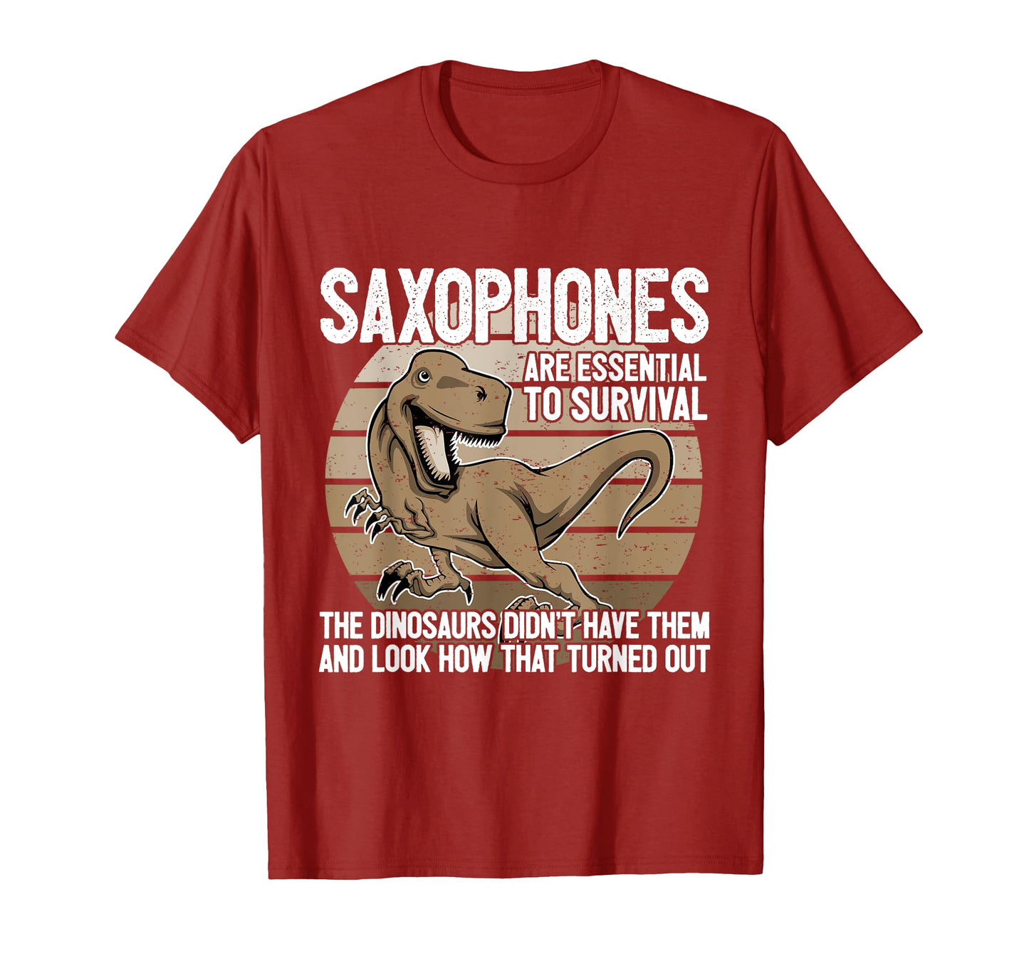 Saxophonist Saxist Sax Dinosaurs Saxophone T-Shirt
