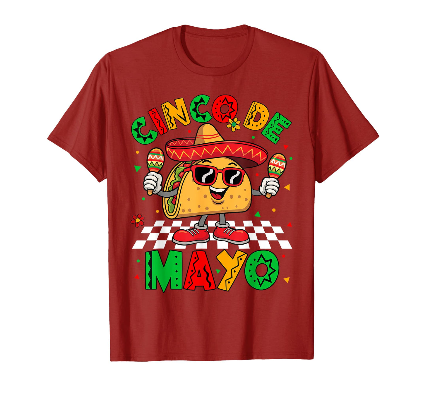 Cinco De Mayo Let's Fiesta Mexican Funny Taco Men Women Kids T-Shirt