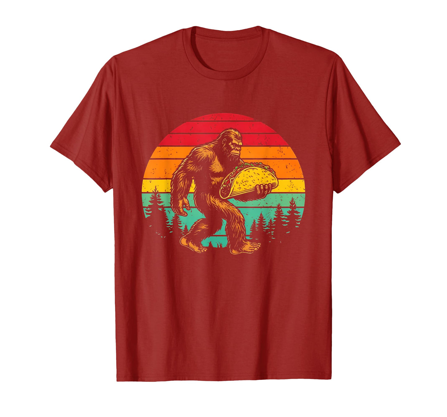 Sasquatch Taco Lover Mexican Food Funny Cinco de Mayo T-Shirt