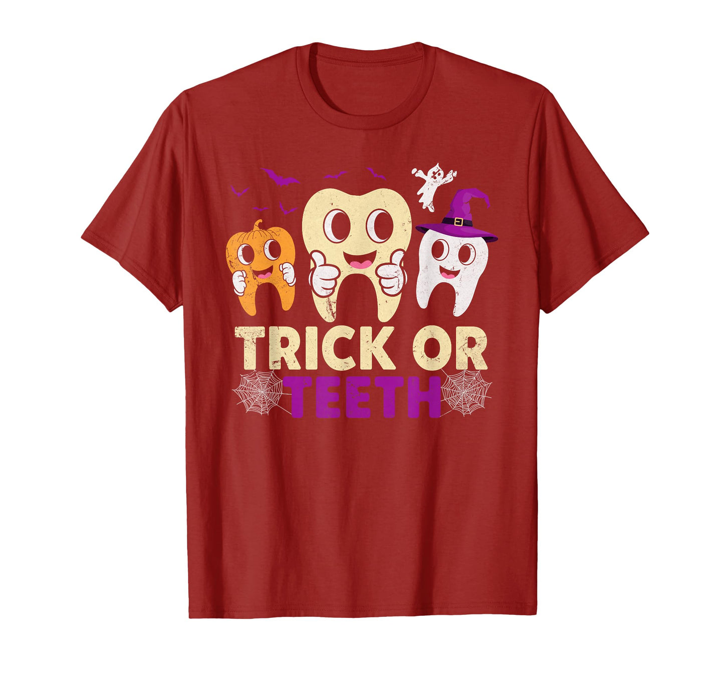 Trick Or Teeth Dental Assistant Teeth Dentist Halloween T-Shirt
