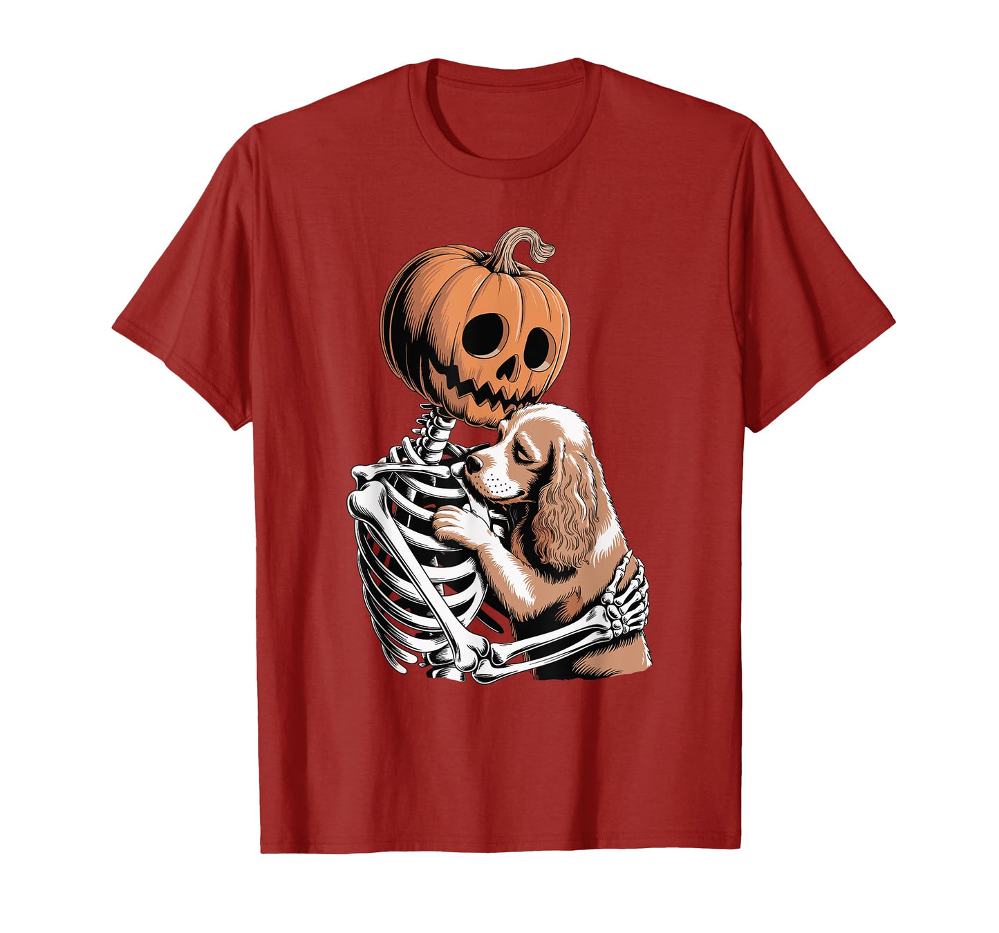 Halloween Skeleton English Cocker Spaniel T-Shirt