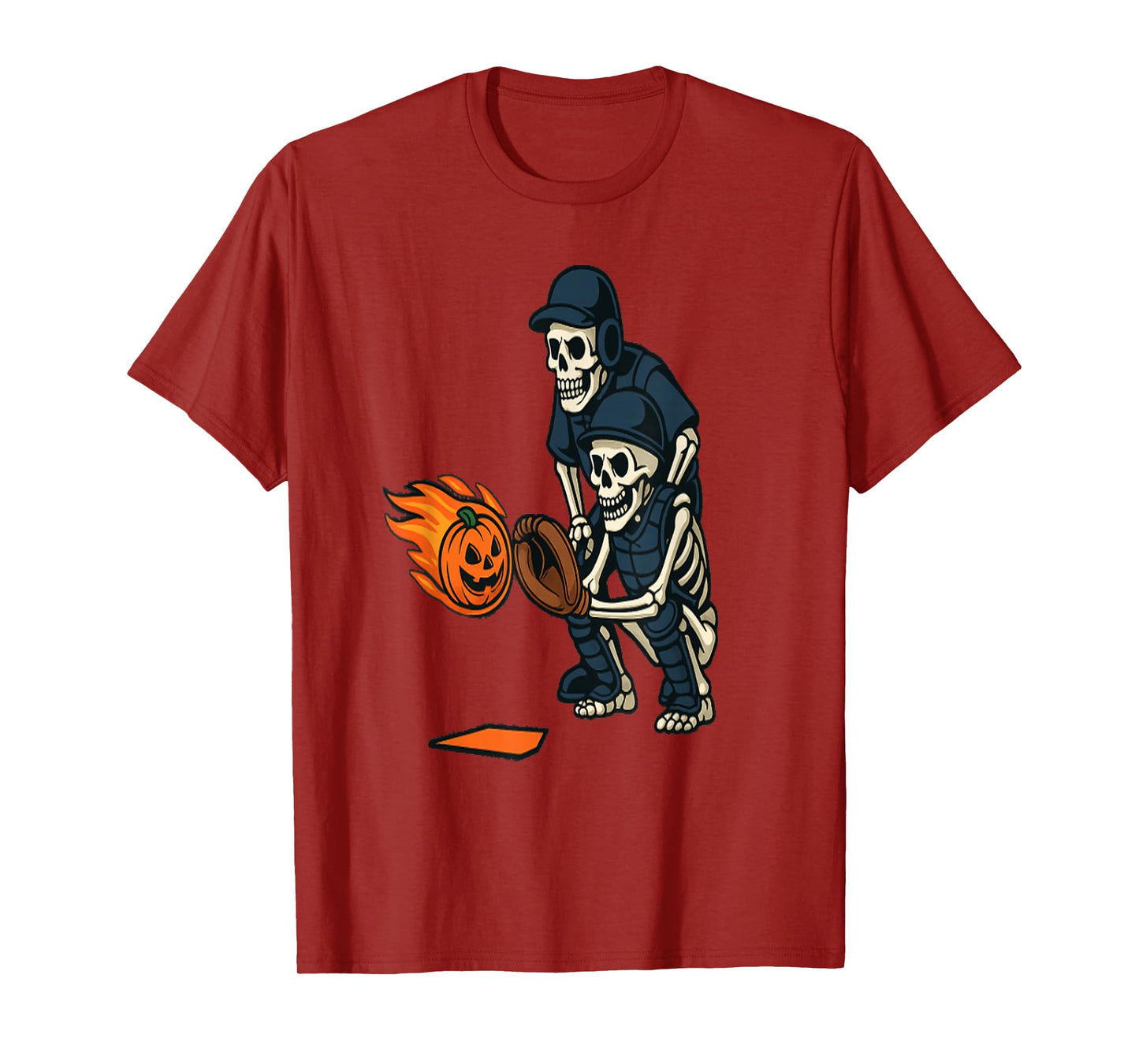 Skeleton Baseball Players Halloween Costume Idea. T-Shirt