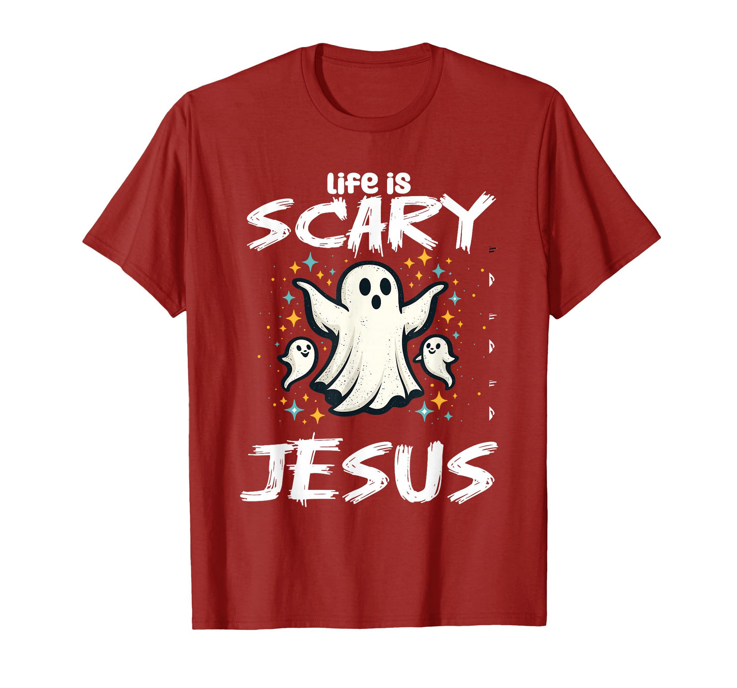 Halloween Life Scary Without Jesus Christian Costume Women T-Shirt