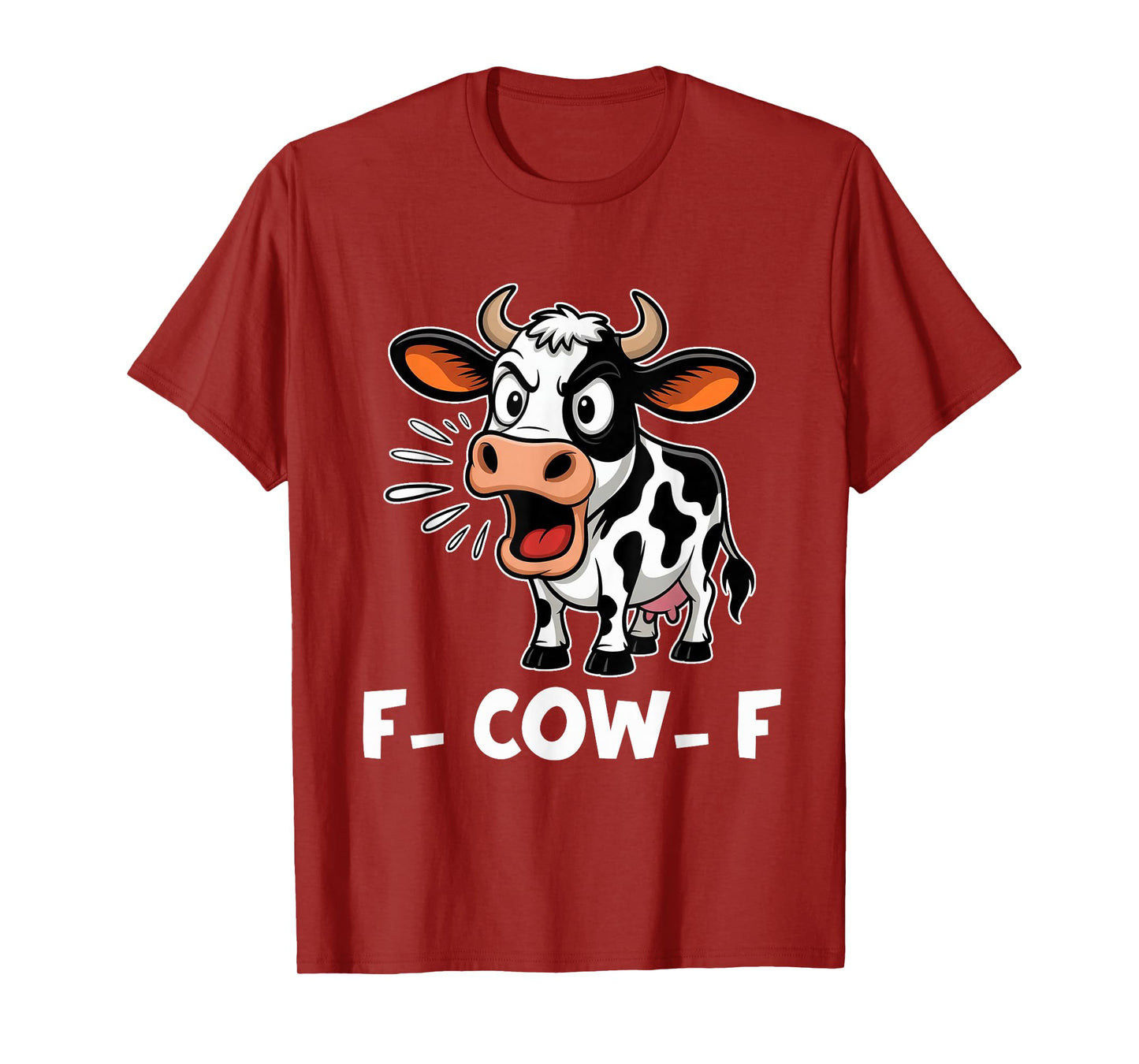 Cow F-Cow-F Funny F-Caw-F Dairy Cow Adult Humor Meme Men T-Shirt