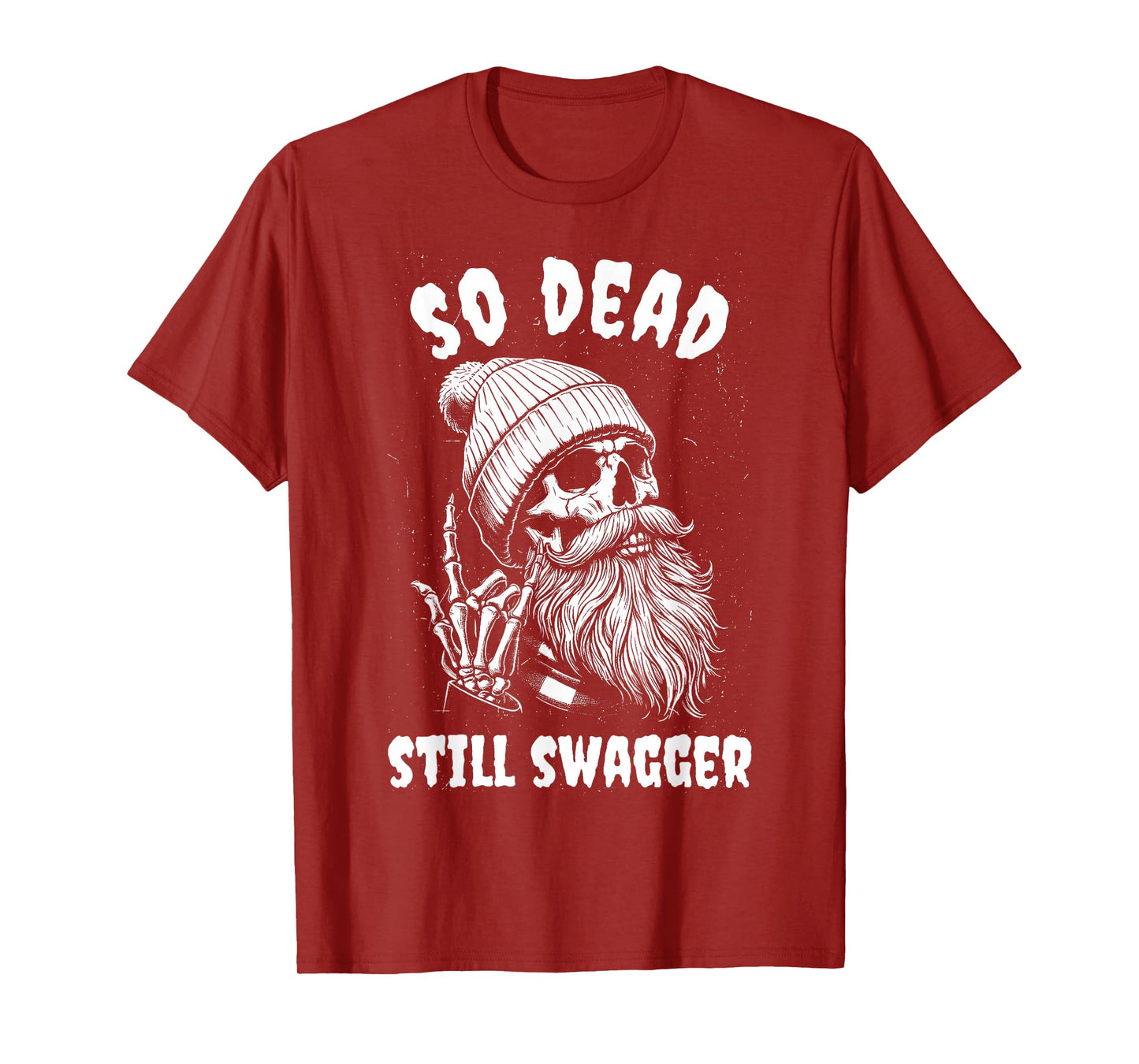 Halloween So Dead Still Swagger Hipster Skeleton Meme T-Shirt