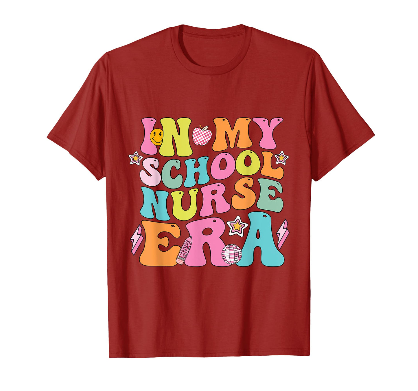 In My School Nurse Era Groovy Back To School Life T-Shirt