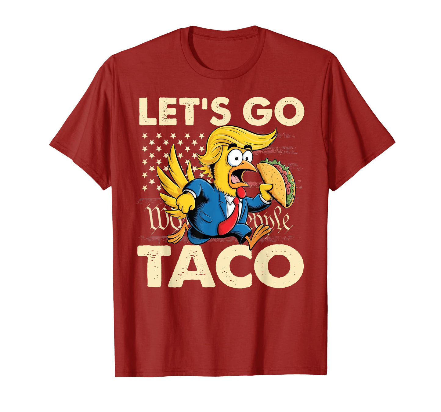 Retro Let's Go Taco Funny Let's Go Taco For Men Women T-Shirt