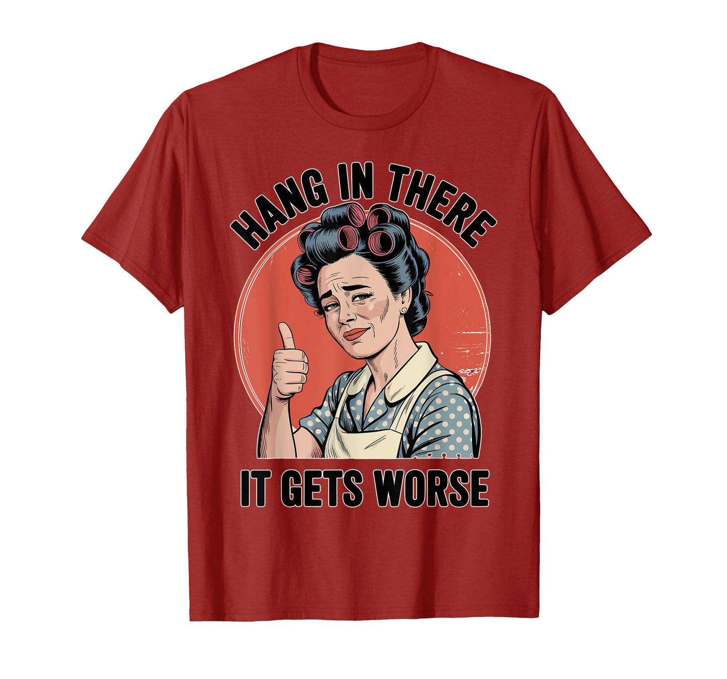 Retro Sarcastic Humor Dread Cartoon Dark Funny T-Shirt