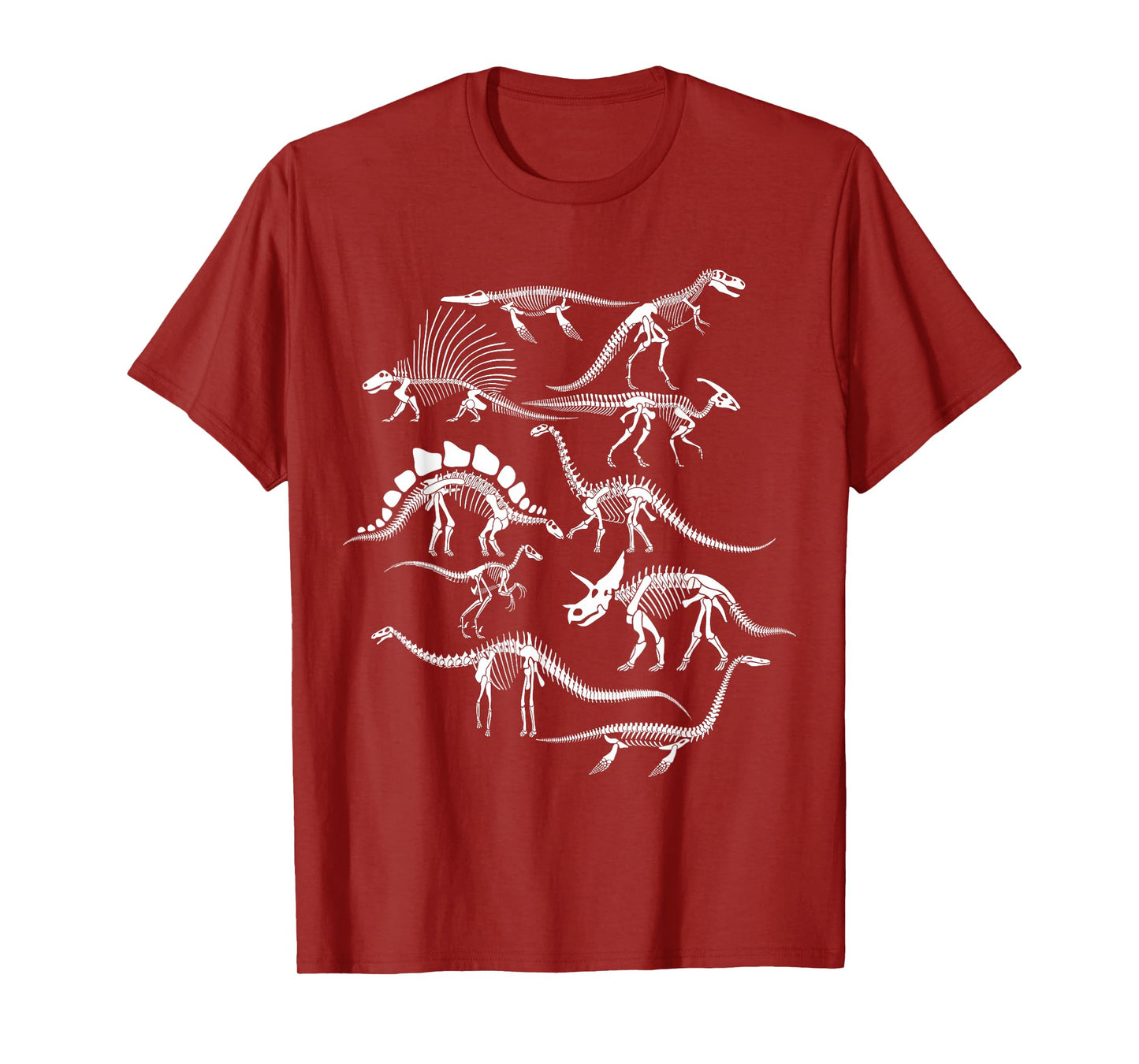 Funny Types of Dinosaur Identification Paleontology Skeleton T-Shirt
