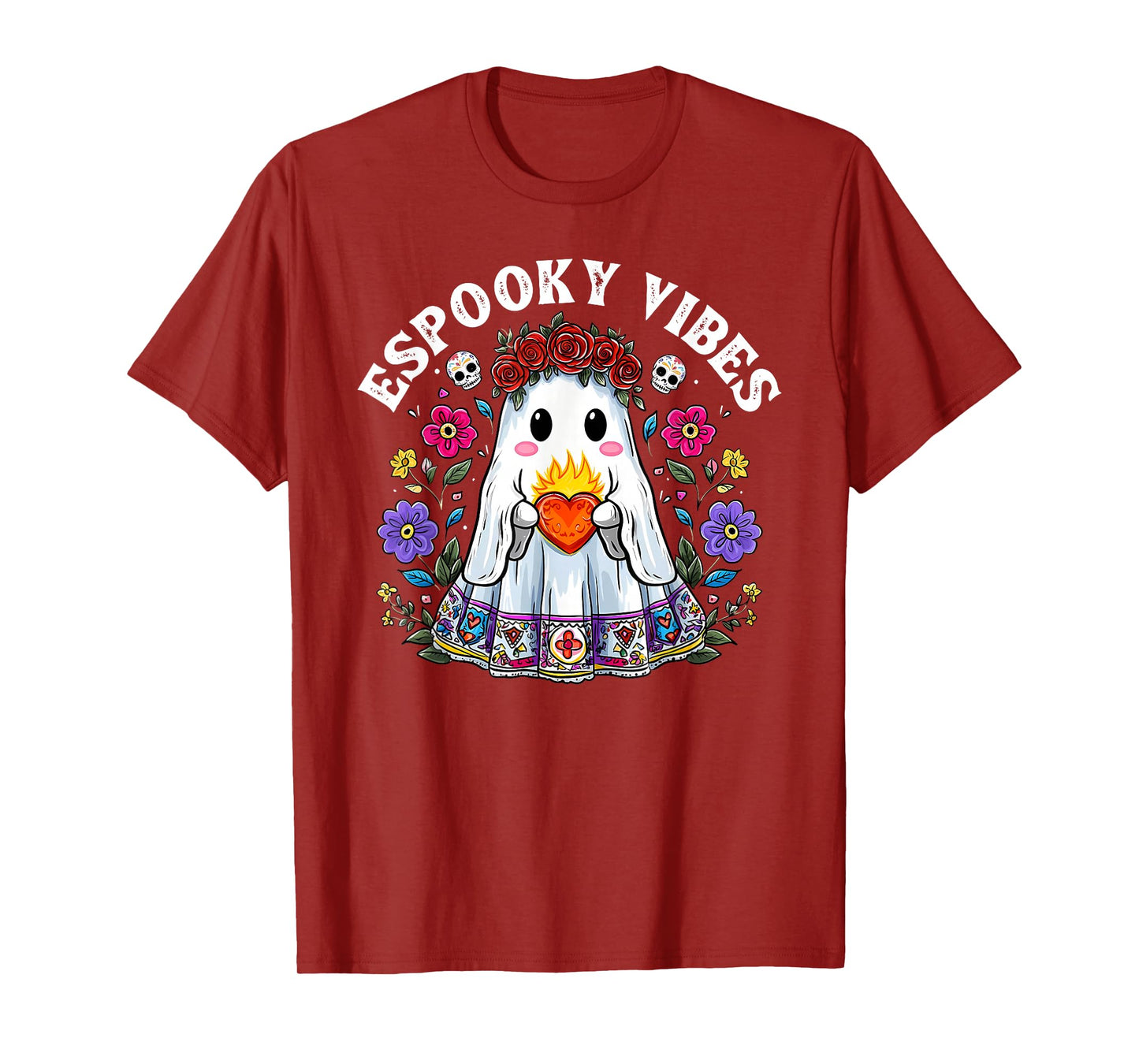 espooky Vibes maestra Halloween Spanish otomi Mexican T-Shirt
