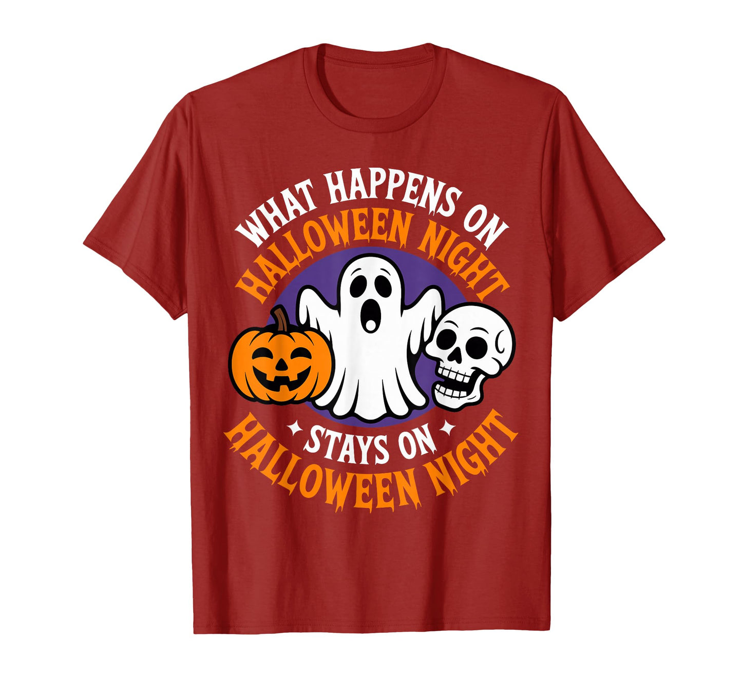 Spooky Night Humor Quote Costume Party Funny Halloween Ghost T-Shirt