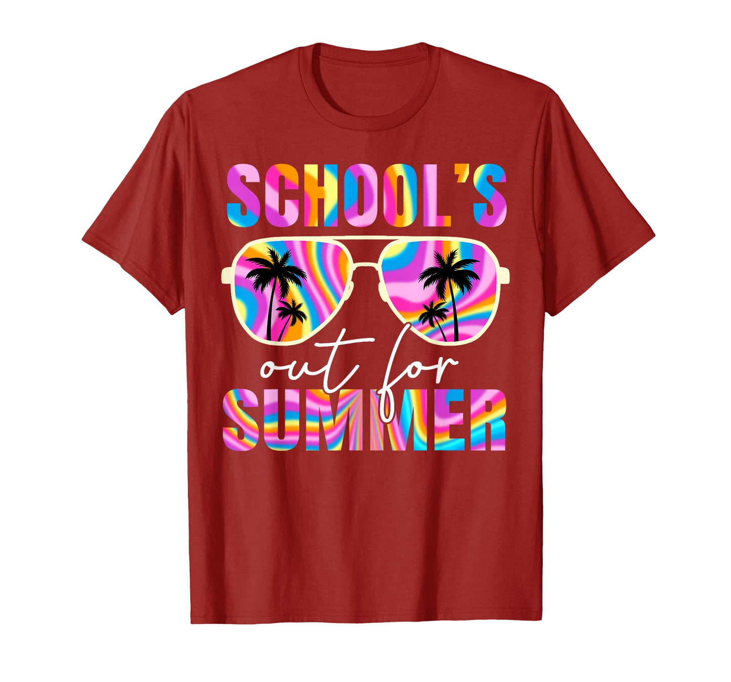 School's Out for Summer Tie Dye Teacher Boy Girl Last Day T-Shirt