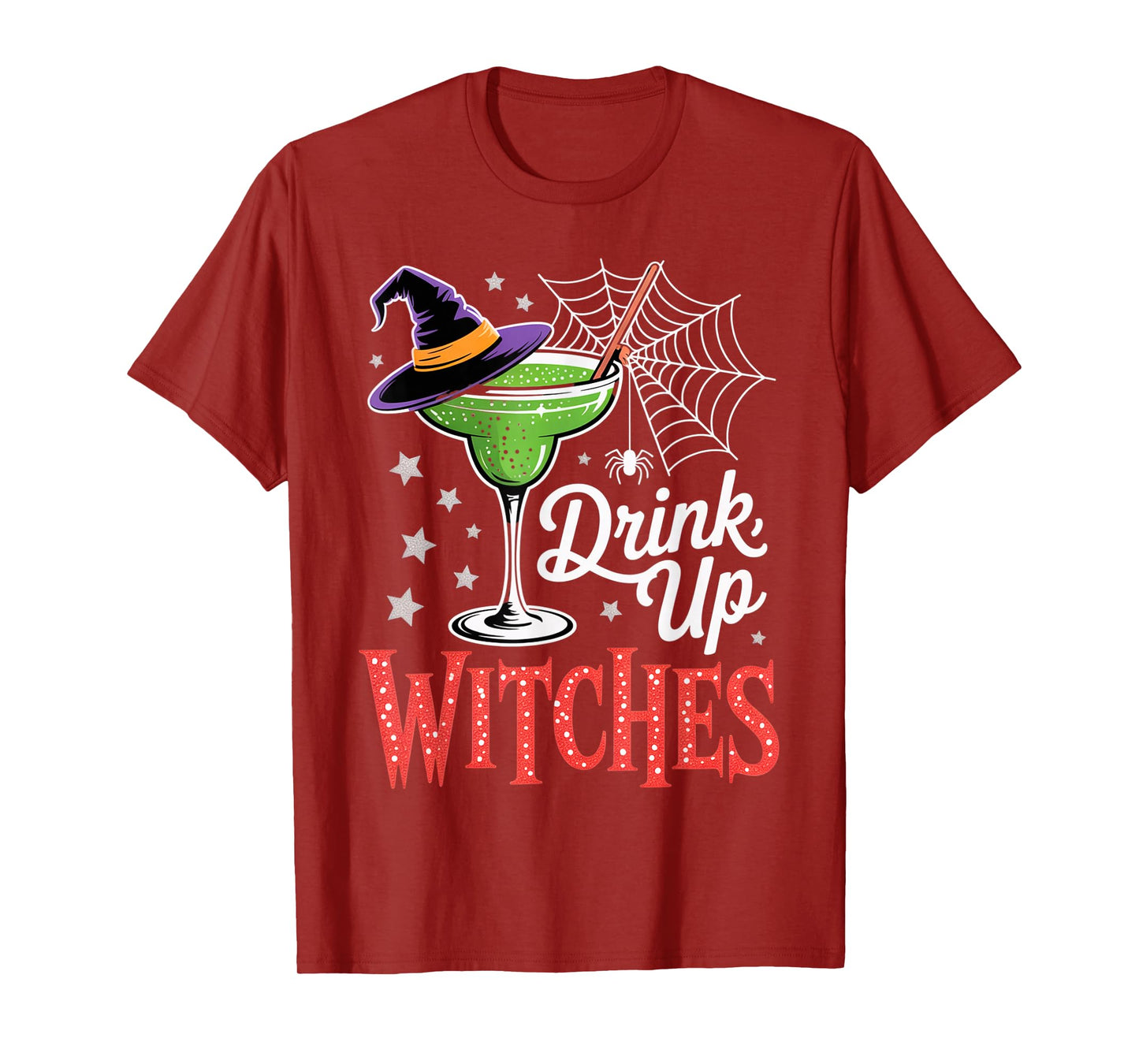 Drink Up Witches Green Margarita Funny Halloween Outfit T-Shirt