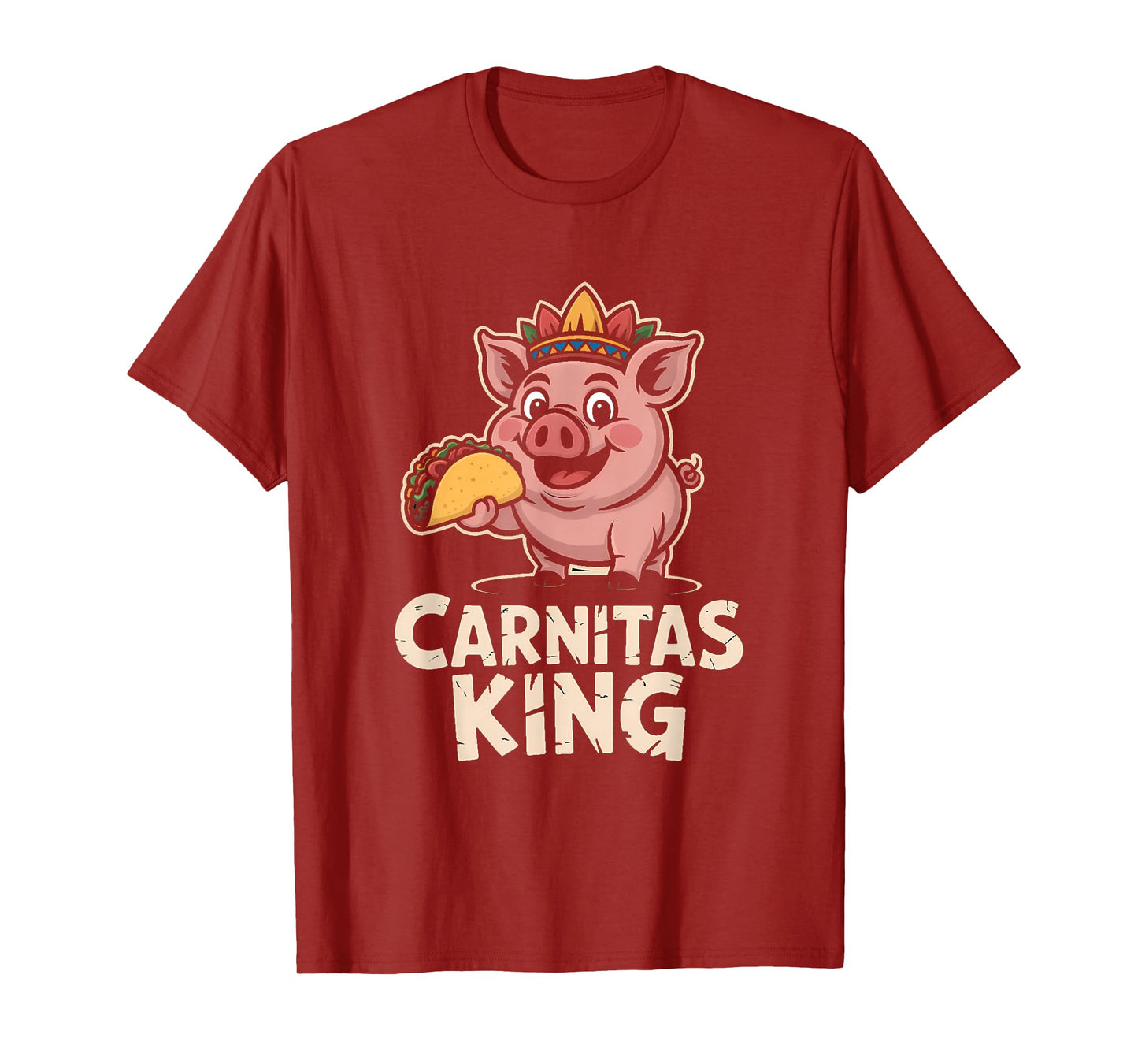 Aztec Pig Carnitas King for Taco Lovers T-Shirt