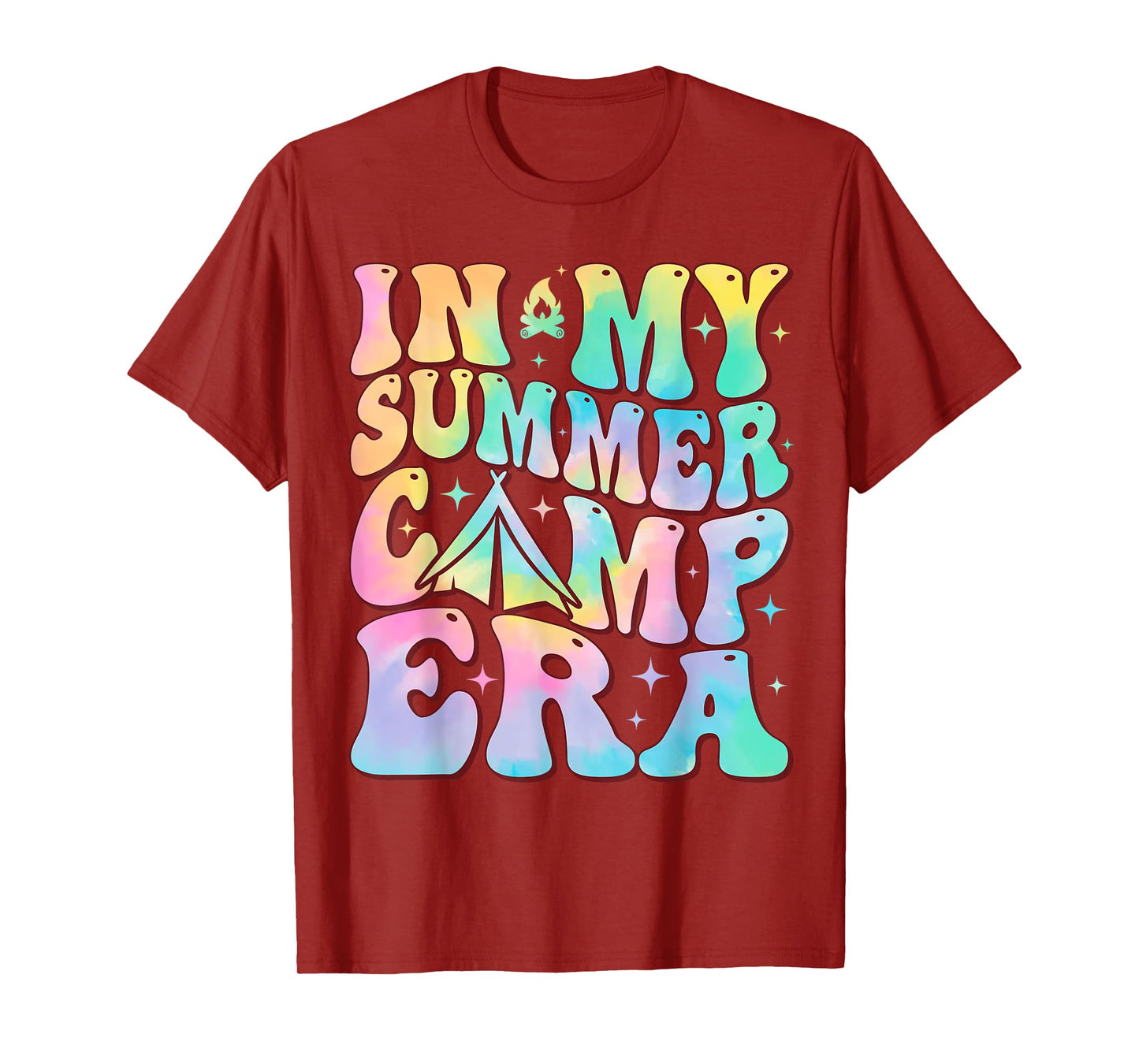 In My Summer Camp Era Groovy Tie Dye For Summer Camper T-Shirt