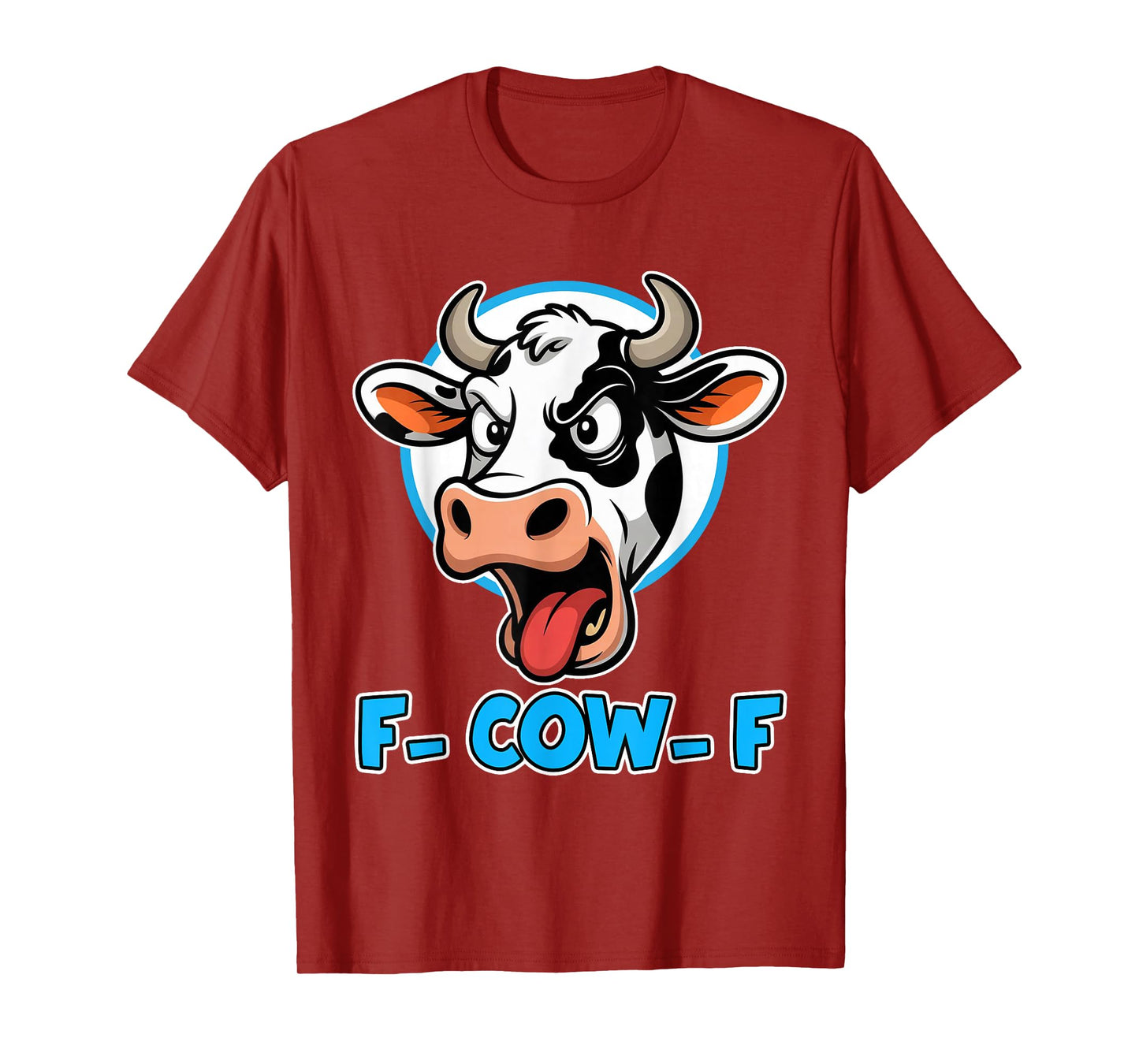 Cow F-Cow-F Funny F-Caw-F Dairy Cow Adult Humor Meme Men T-Shirt