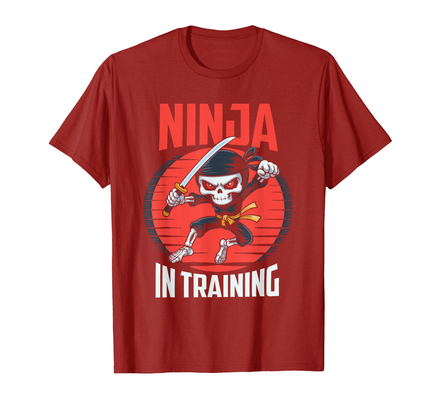Spooky Ninja in Training Skeleton Halloween T-Shirt