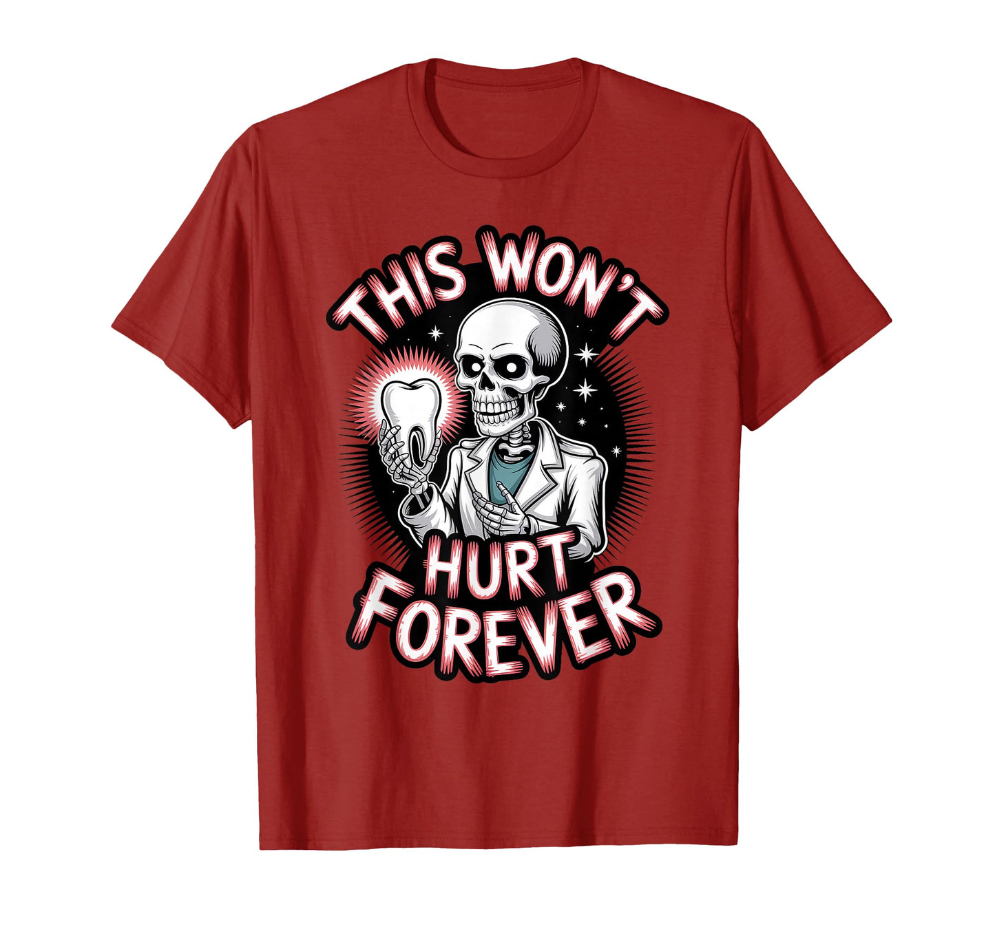 Skeleton Dentist Halloween Funny Spooky Dental T-Shirt