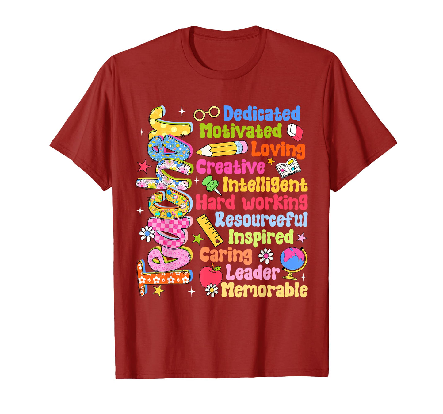 You Are Teacher Bible Verse Groovy Teacher Back To School T-Shirt