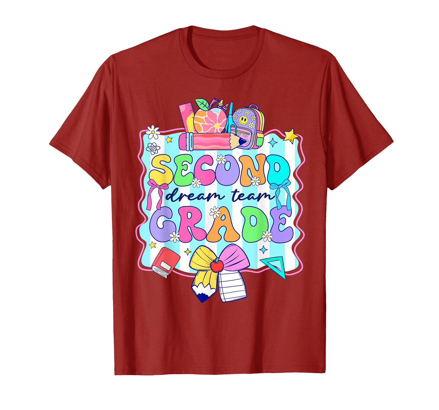 2nd Grade For Girls Boy Teacher Second Grade Back to School T-Shirt