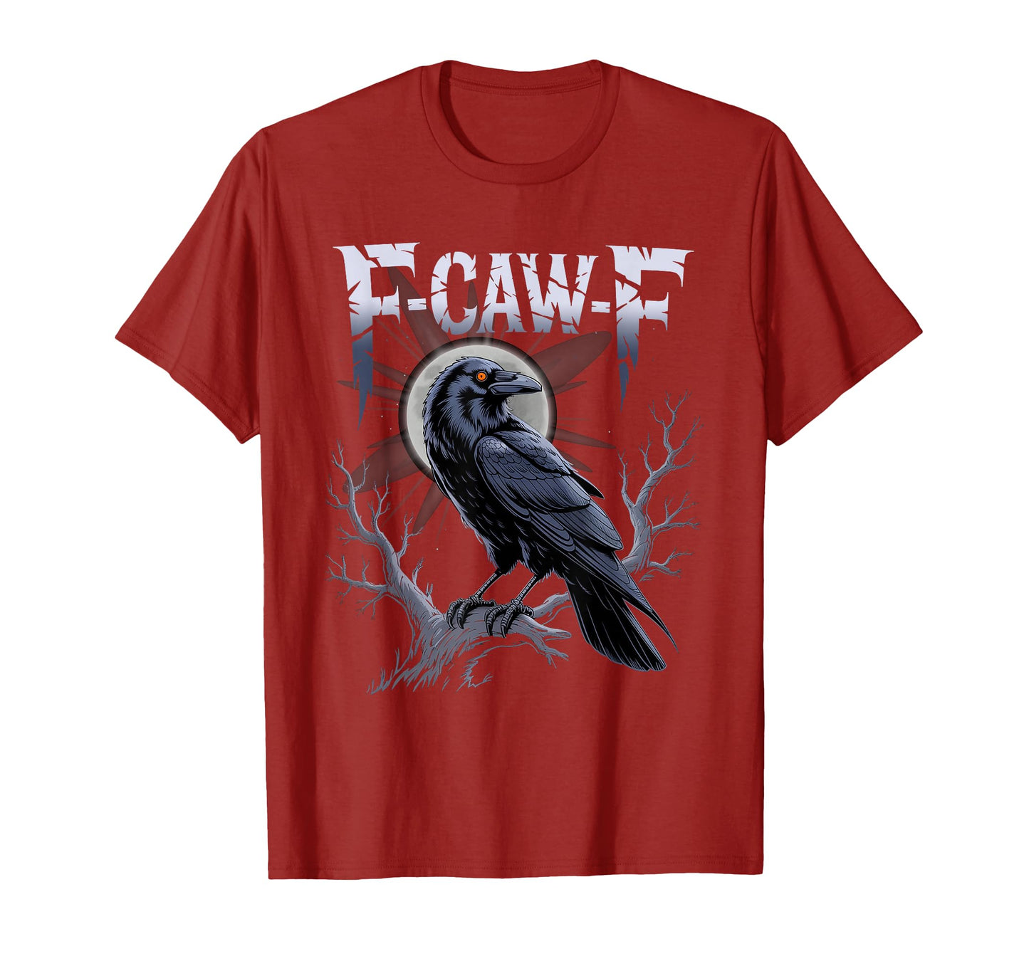 Black Crow, F-Caw-F Funny Black Bird T-Shirt