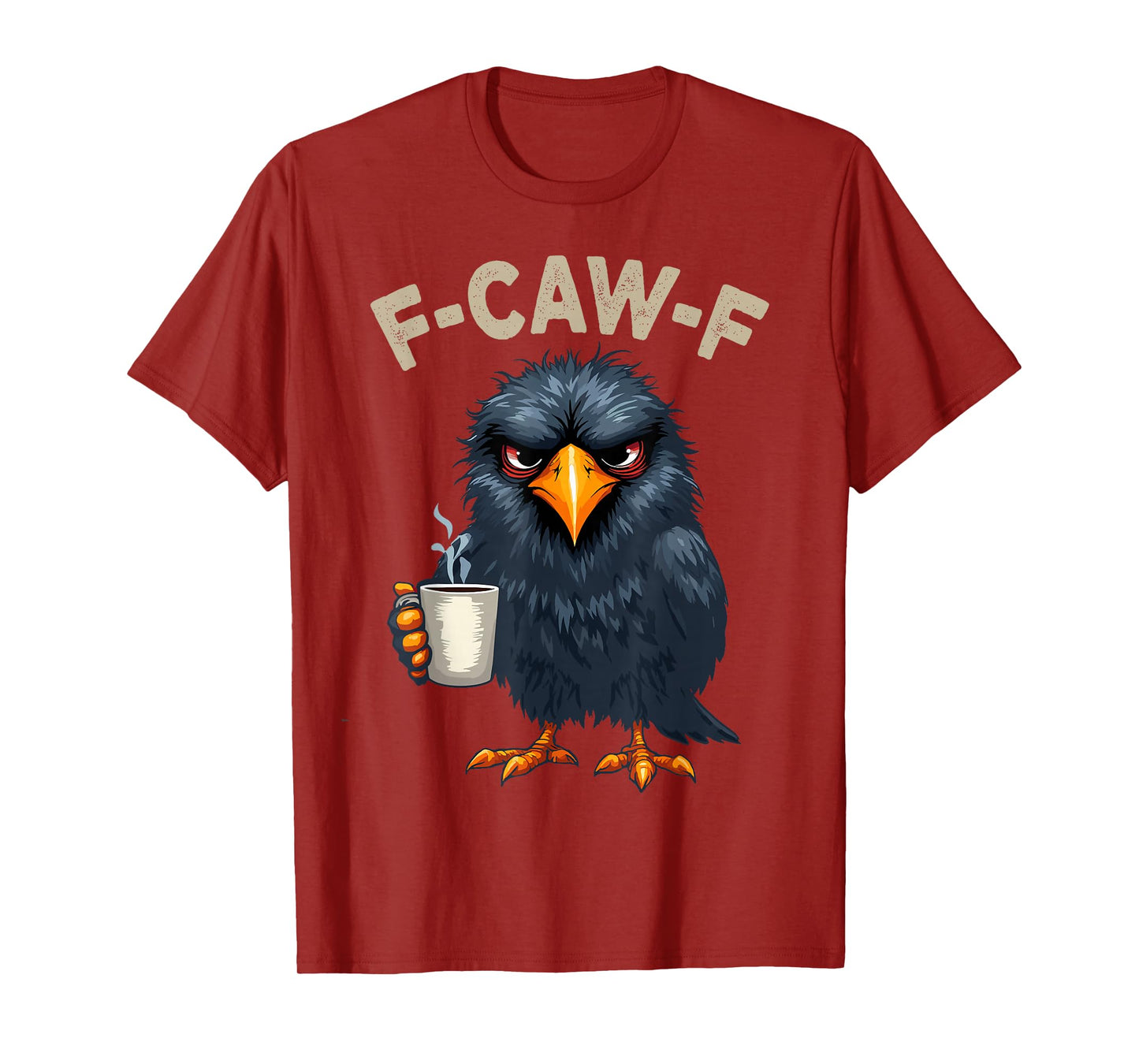 Black Crow, F-Caw-F Funny Black Bird T-Shirt