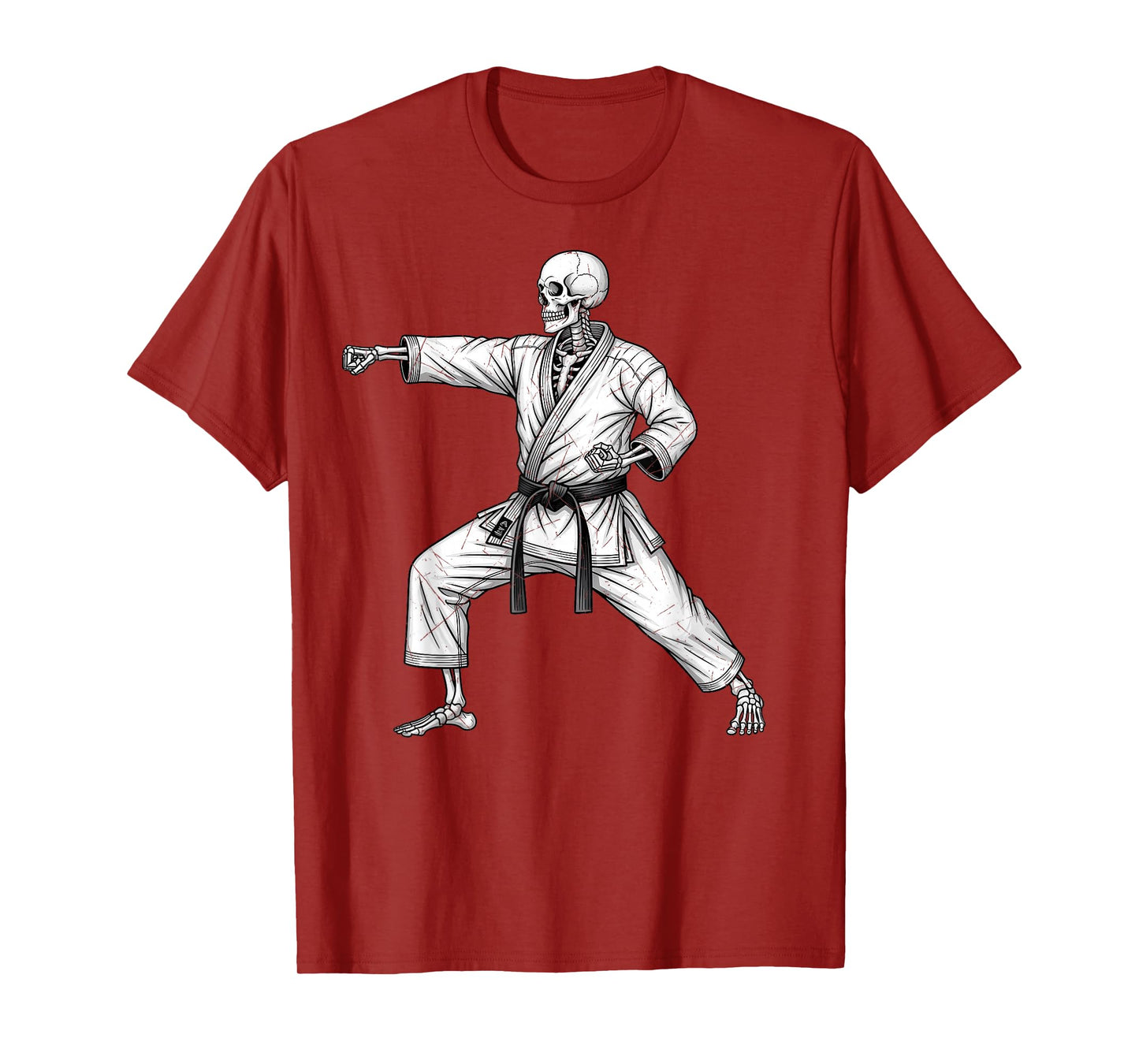 Traditional Martial Arts Karate Shotokan Taekwondo Skeleton T-Shirt