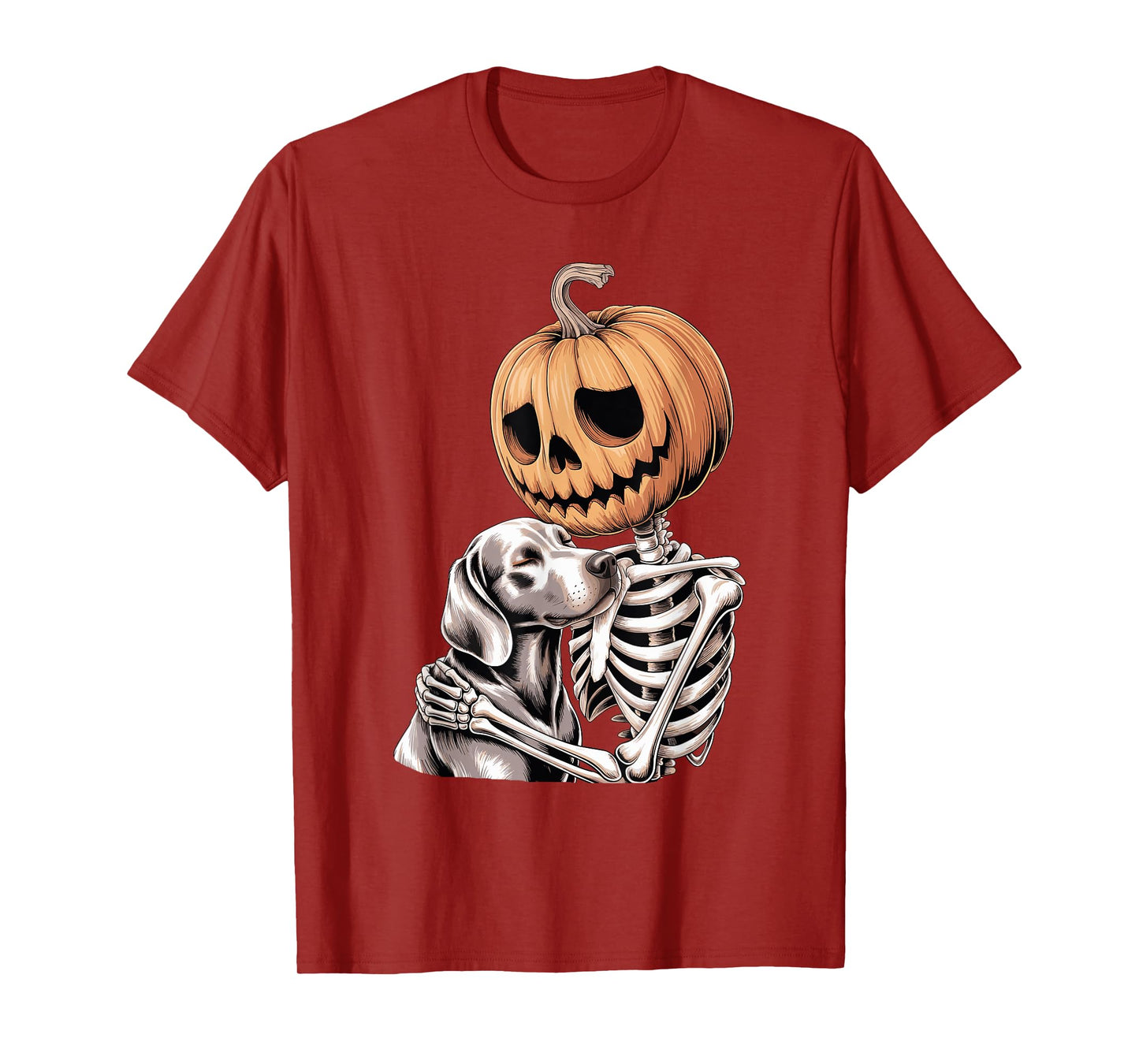 Halloween Skeleton Weimaraner Weimaraners T-Shirt