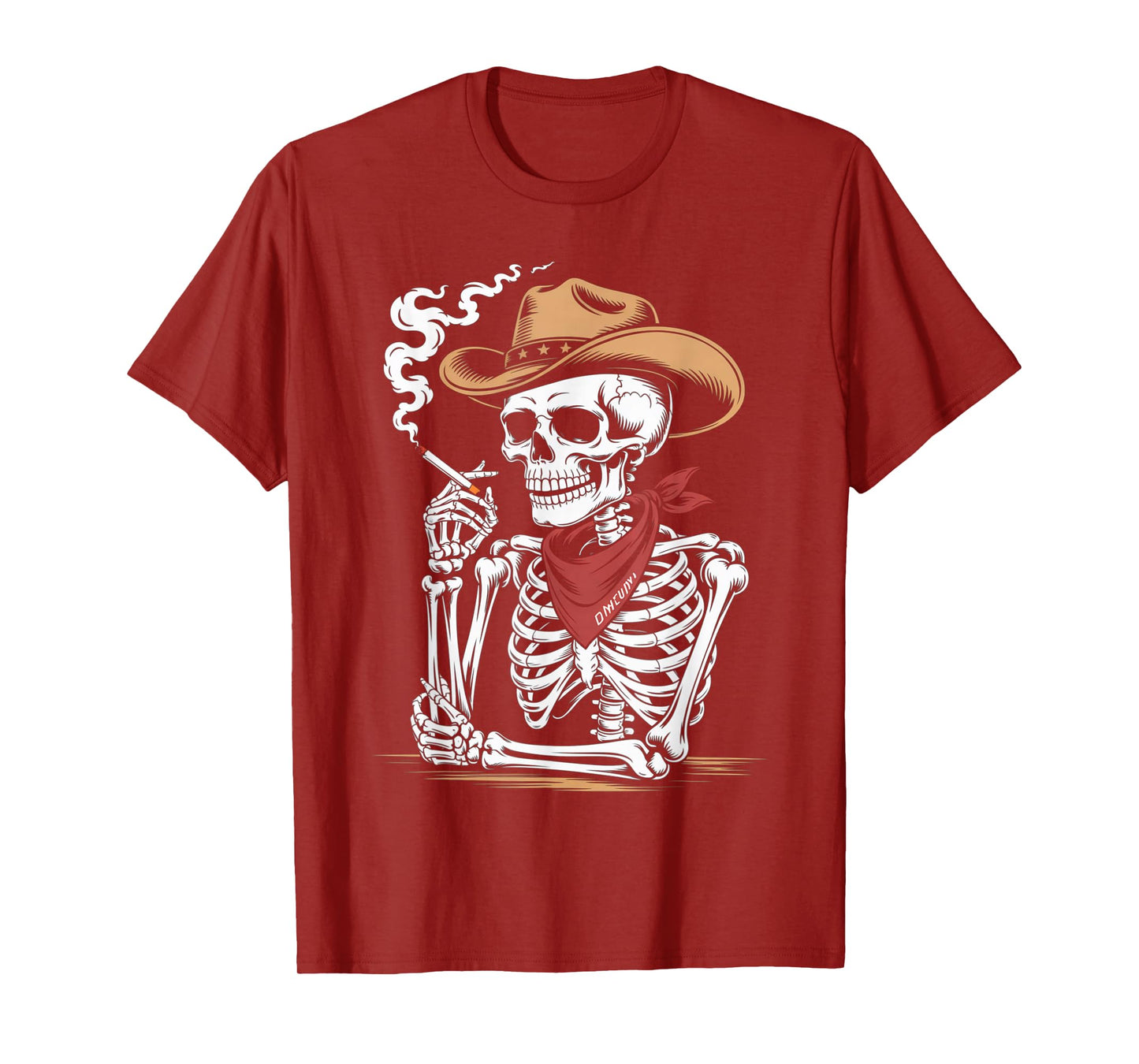 Rustic Skeleton Cowboy Western Skull Funny Rodeo Vibe T-Shirt