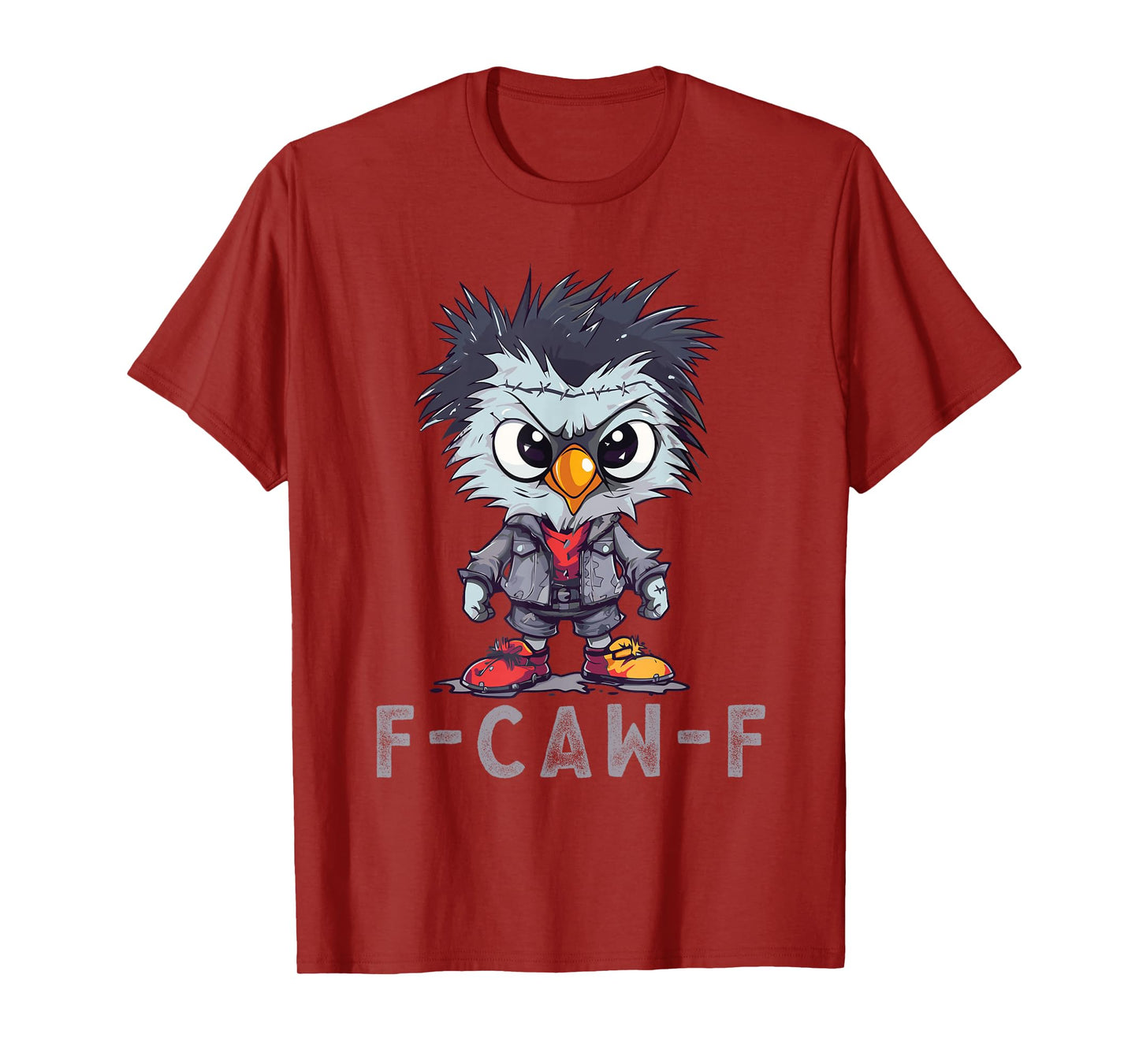 F-Caw-F Funny Chicken FCAWF Humour Quote Baby Rooster Meme T-Shirt