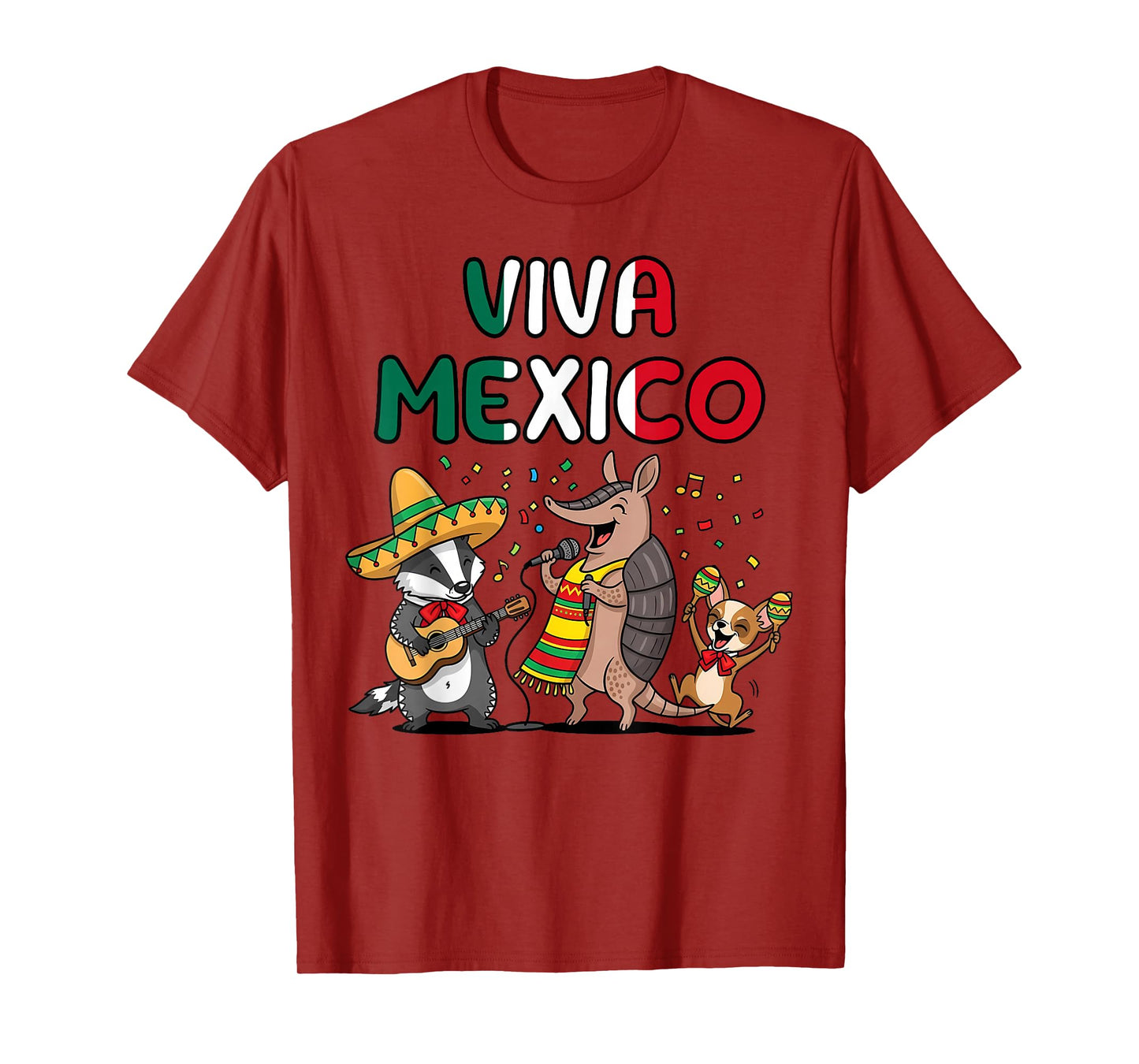 Viva Mexico Funny Mariachi Animal Band Cinco de Mayo Fiesta T-Shirt