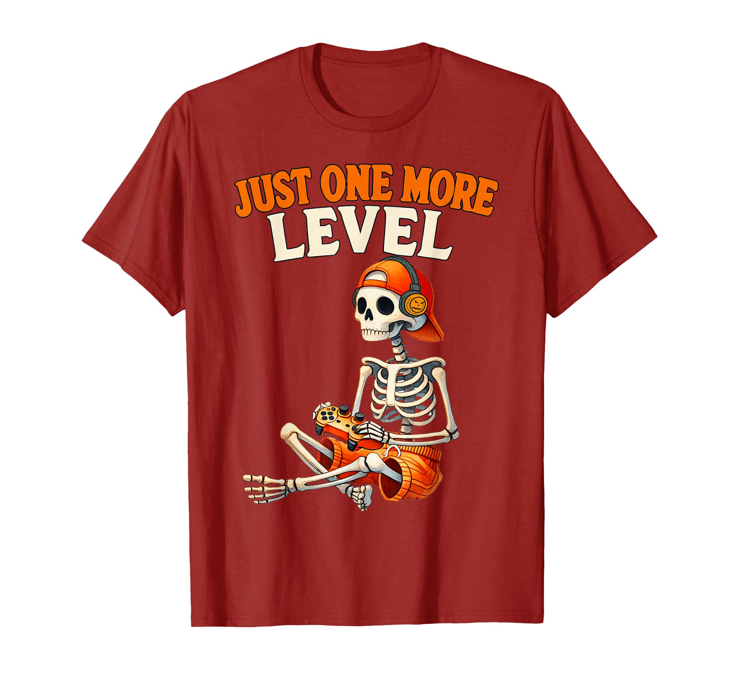 Funny Video Game Halloween Skeleton Gamer Costume Men Boys T-Shirt