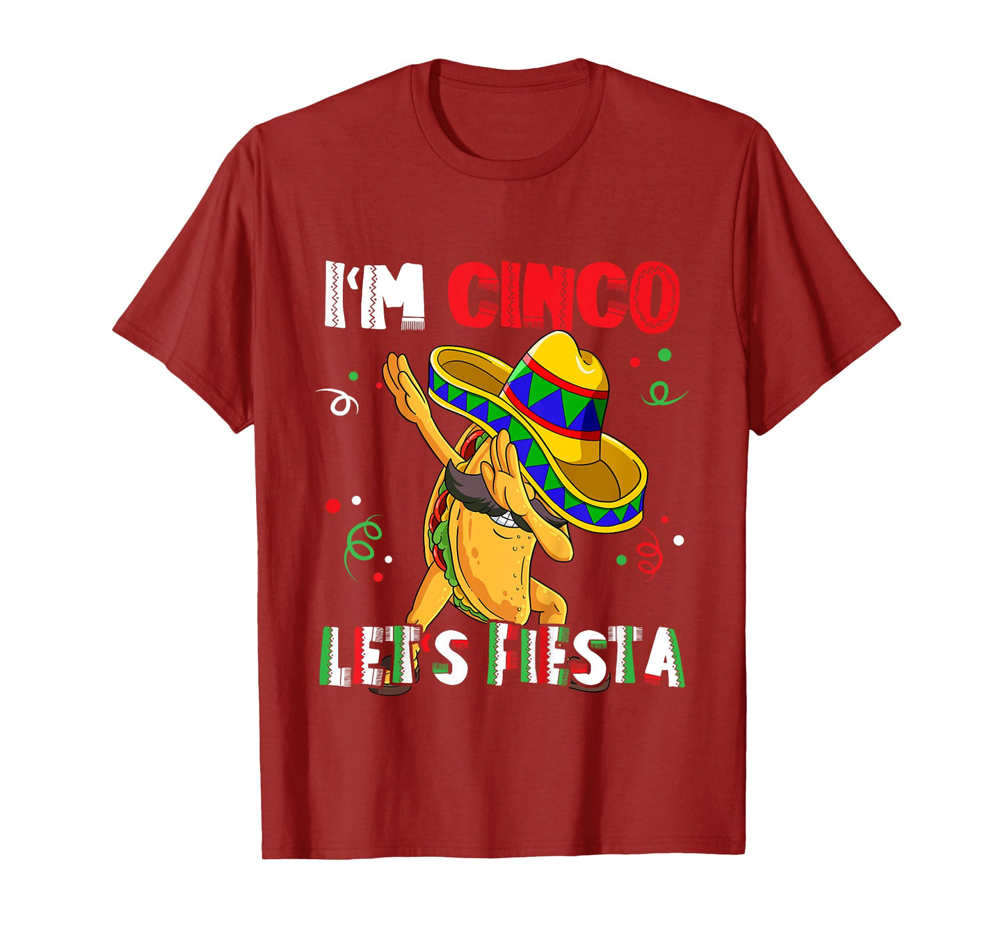 I'm Cinco Let's Fiesta 5th Birthday 5 Year Old T-Shirt