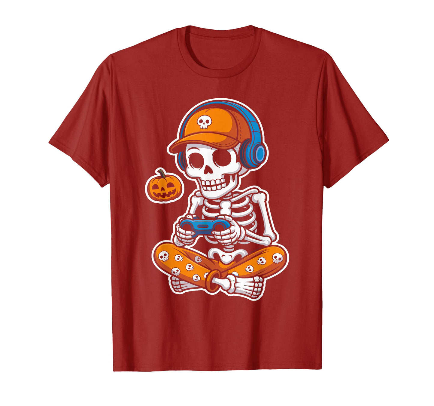 Gaming Skeleton Halloween Video Game Costume for Gamers T-Shirt