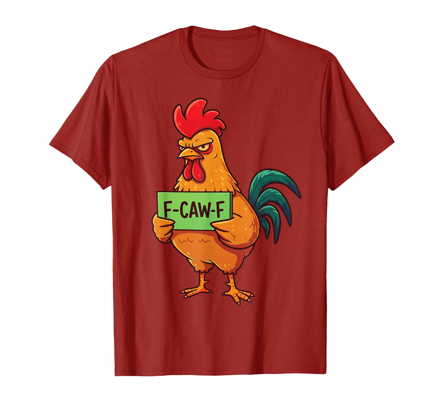 F-Caw-F Black Crow Funny Black Bird Moon Gothic Adult Humor T-Shirt