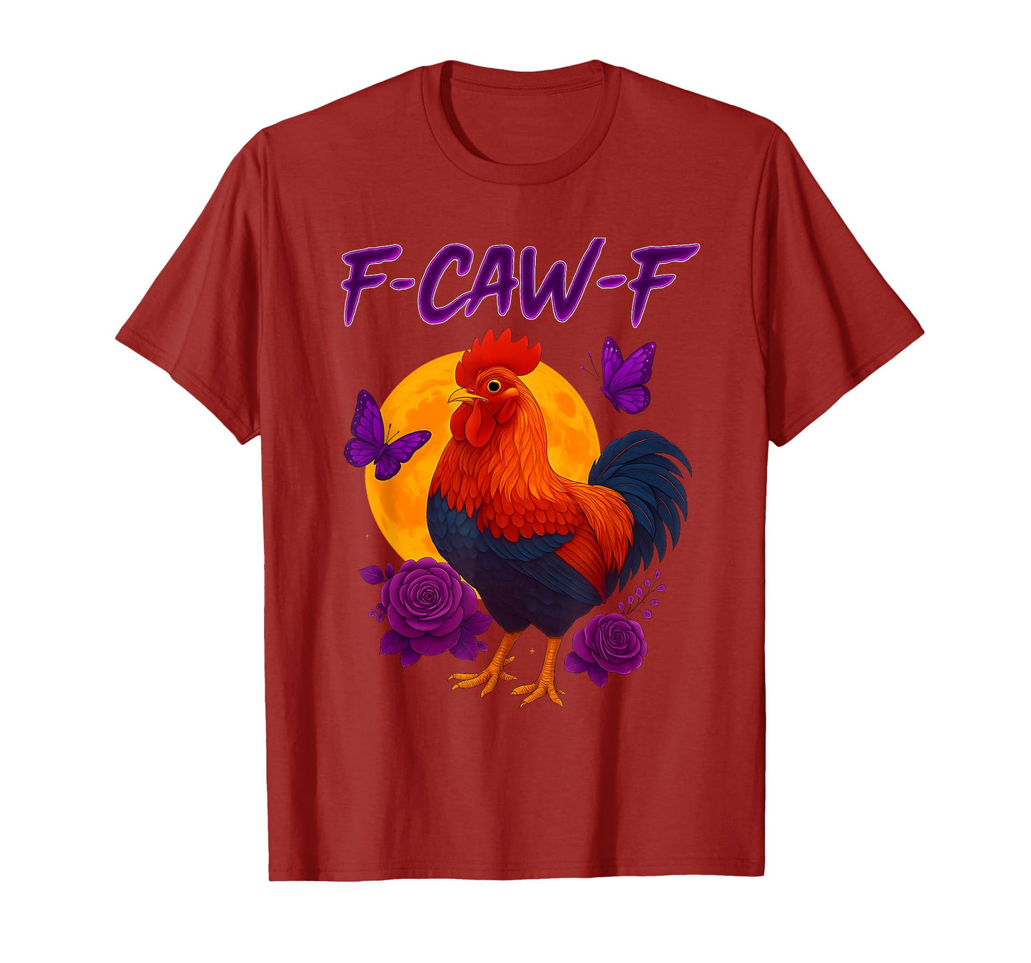 F-Caw-F Funny Chicken Humor Rooster F-Caw-F Meme Halloween T-Shirt