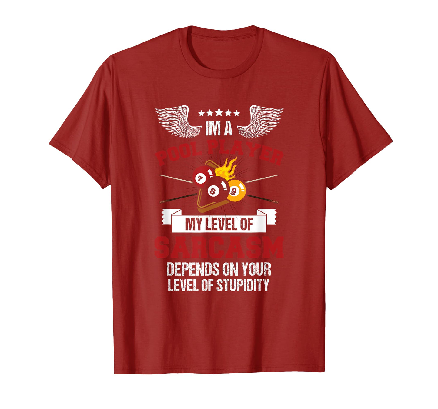 I'm a Pool Player Funny Sarcasm Billiard and Snooker T-Shirt
