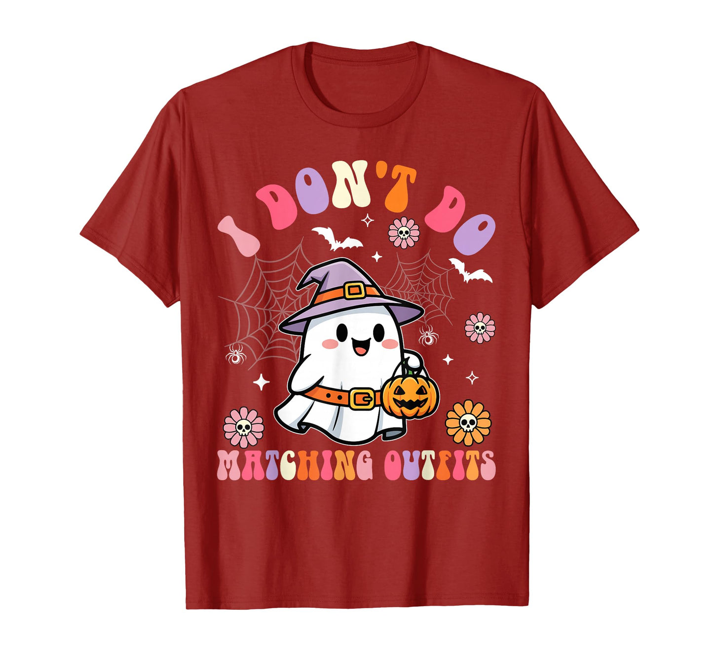 Matching Couple Halloween Spooky Boo Crew for Two T-Shirt