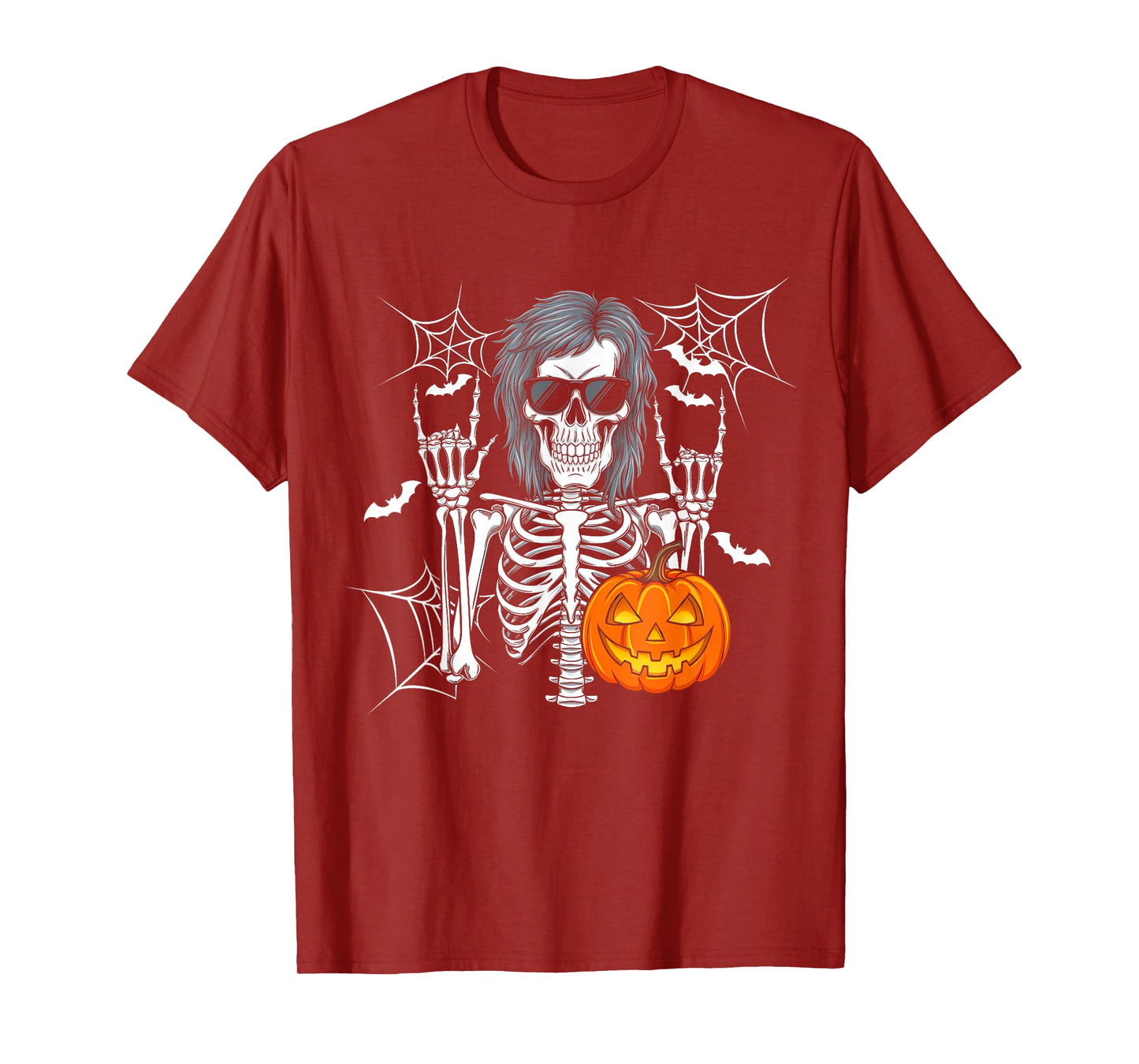 Spooky Bigfoot Jack O Lantern Skeleton Halloween Funny T-Shirt